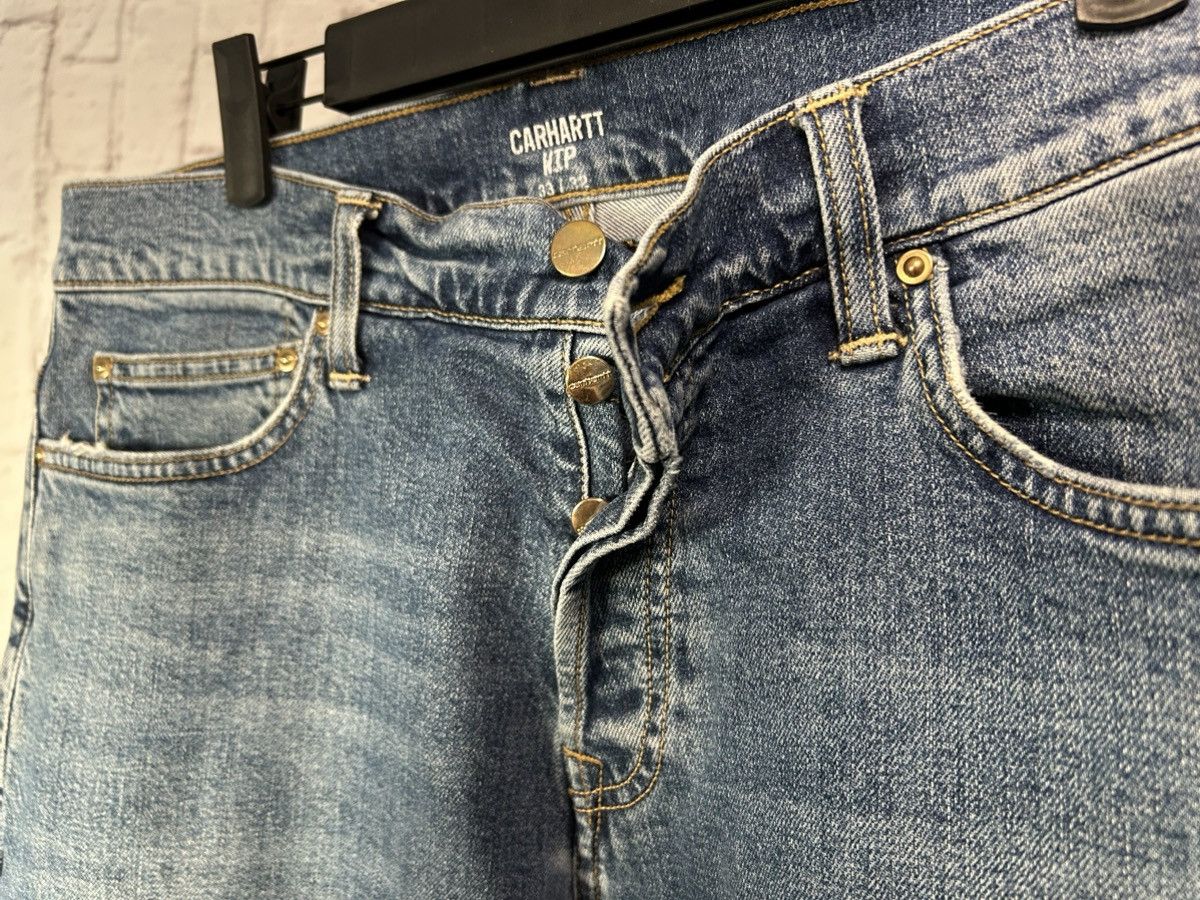 Carhartt Carhartt WIP Blue Denim Jeans – Size 33/32 Size US 33 - 4 Thumbnail