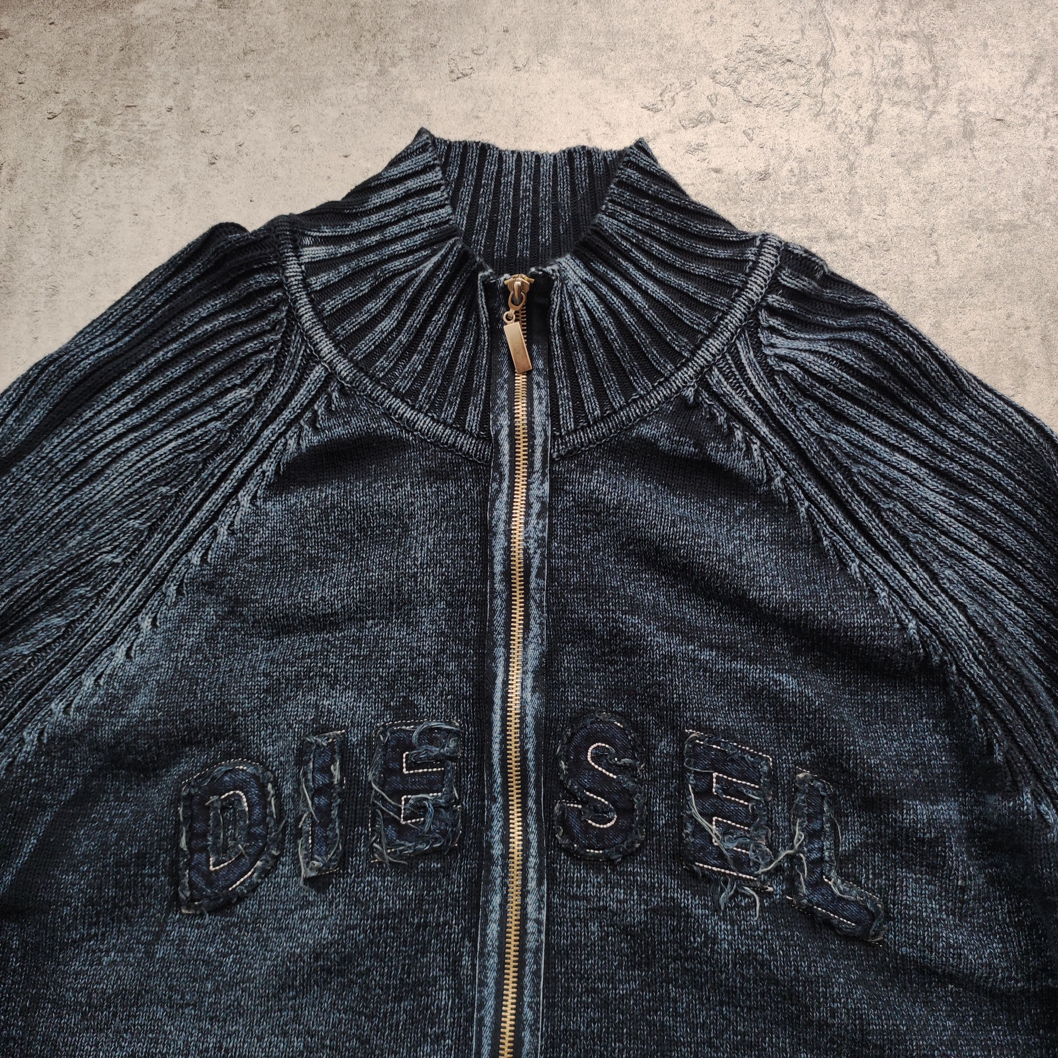 Diesel Vintage y2k Skate 00s Diesel Industry CO Zip Sweater Size US XXL / EU 58 / 5 - 5 Thumbnail