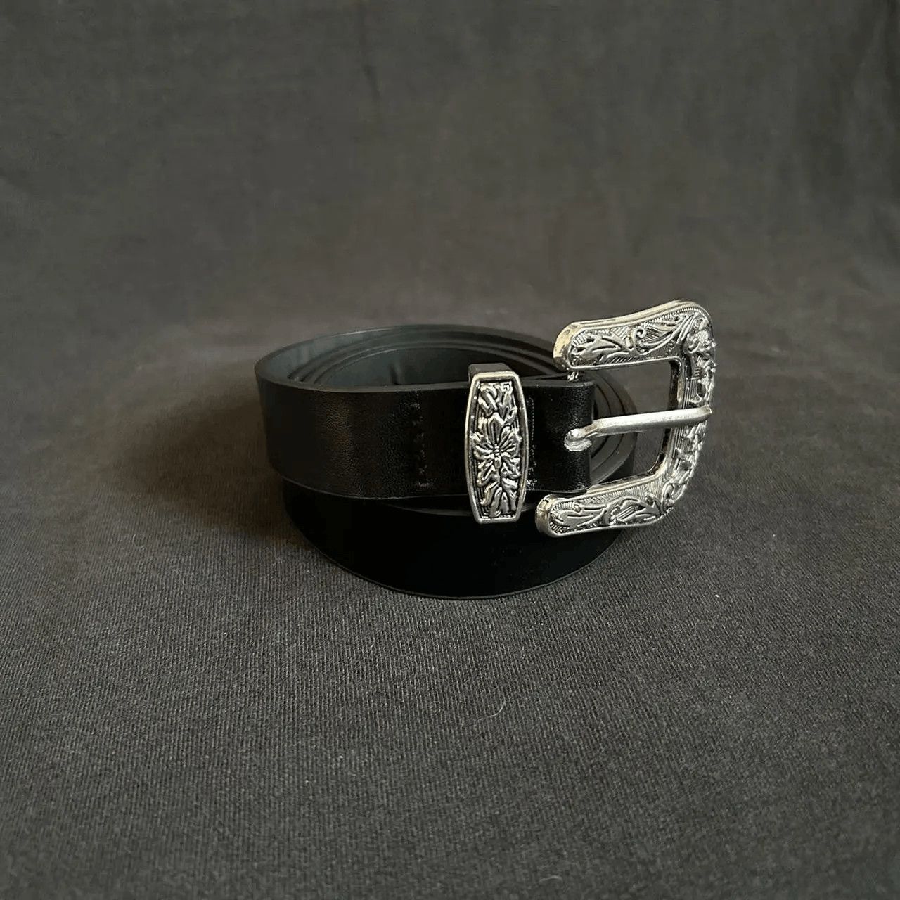Japanese Brand Y2K 2000s Style Black Western Classic Boho Belt Size ONE SIZE - 4 Thumbnail