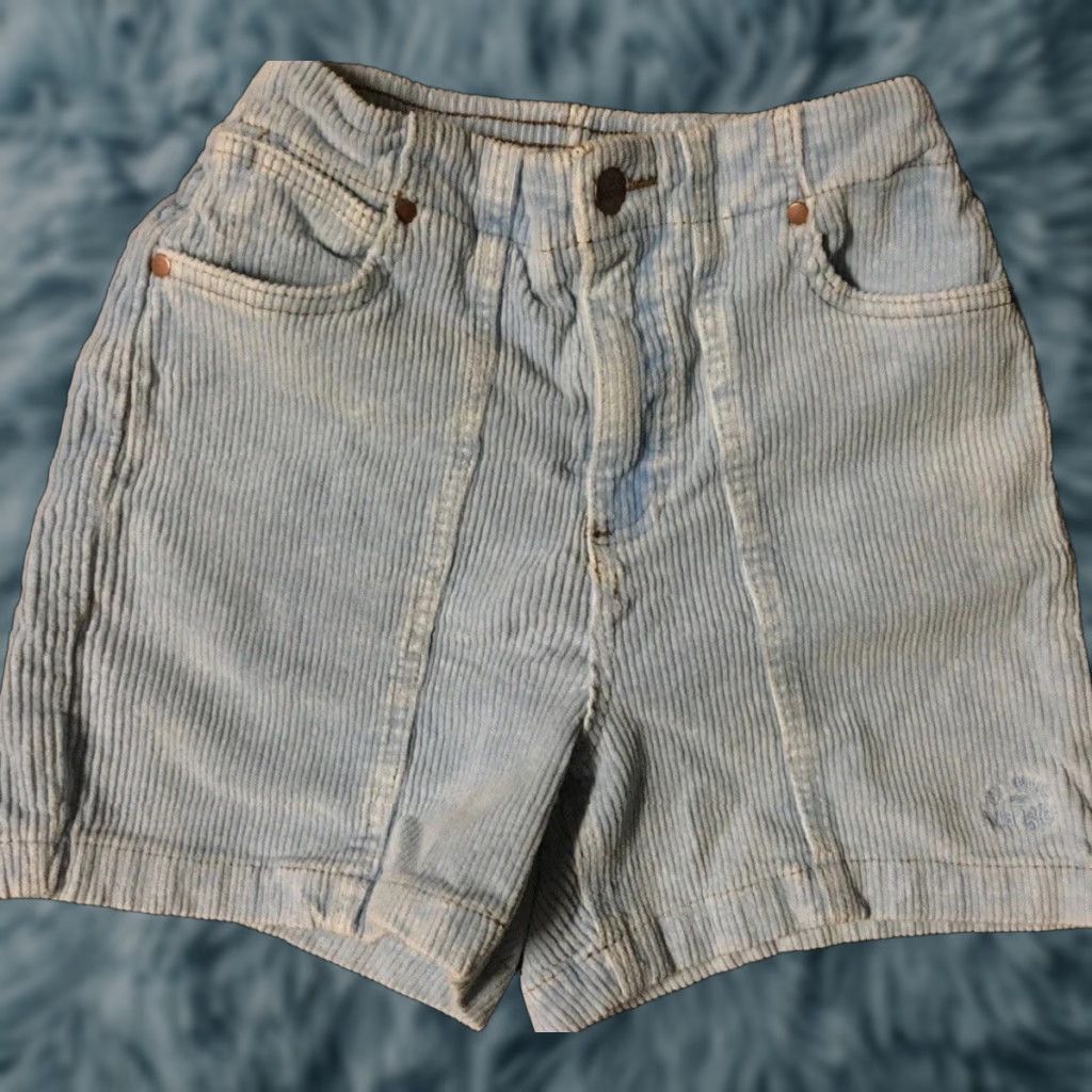 Ocean Pacific VINTAGE Billabong Wrangler Corduroy Shorts Beach Surf Skate OP Quiksilver Dogtown Womens 25 Blue 90s Jazz Punk Rock Size 42" / US 20 - 1 Thumbnail