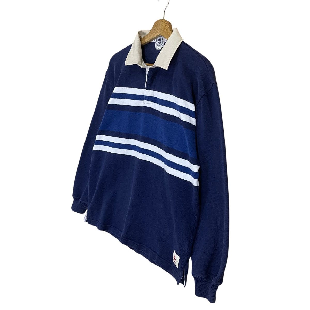 Rugby Ralph Lauren Vintage 90s Ocean Youth Club Polo Rugby Shirts Size M Size US L / EU 52-54 / 3 - 3 Thumbnail