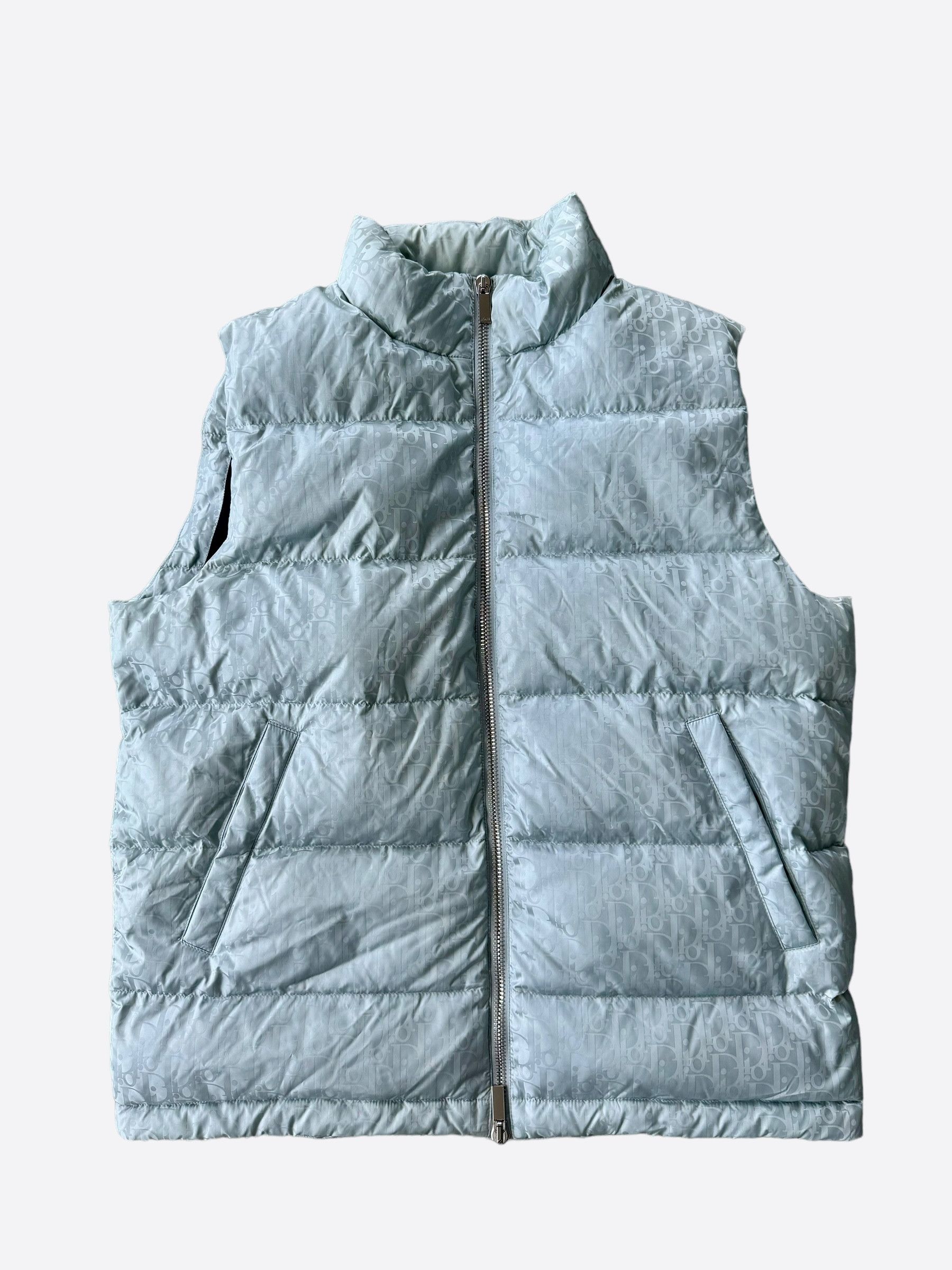 Dior Dior Blue Oblique Puffer Vest Size US XL / EU 56 / 4 - 1 Thumbnail