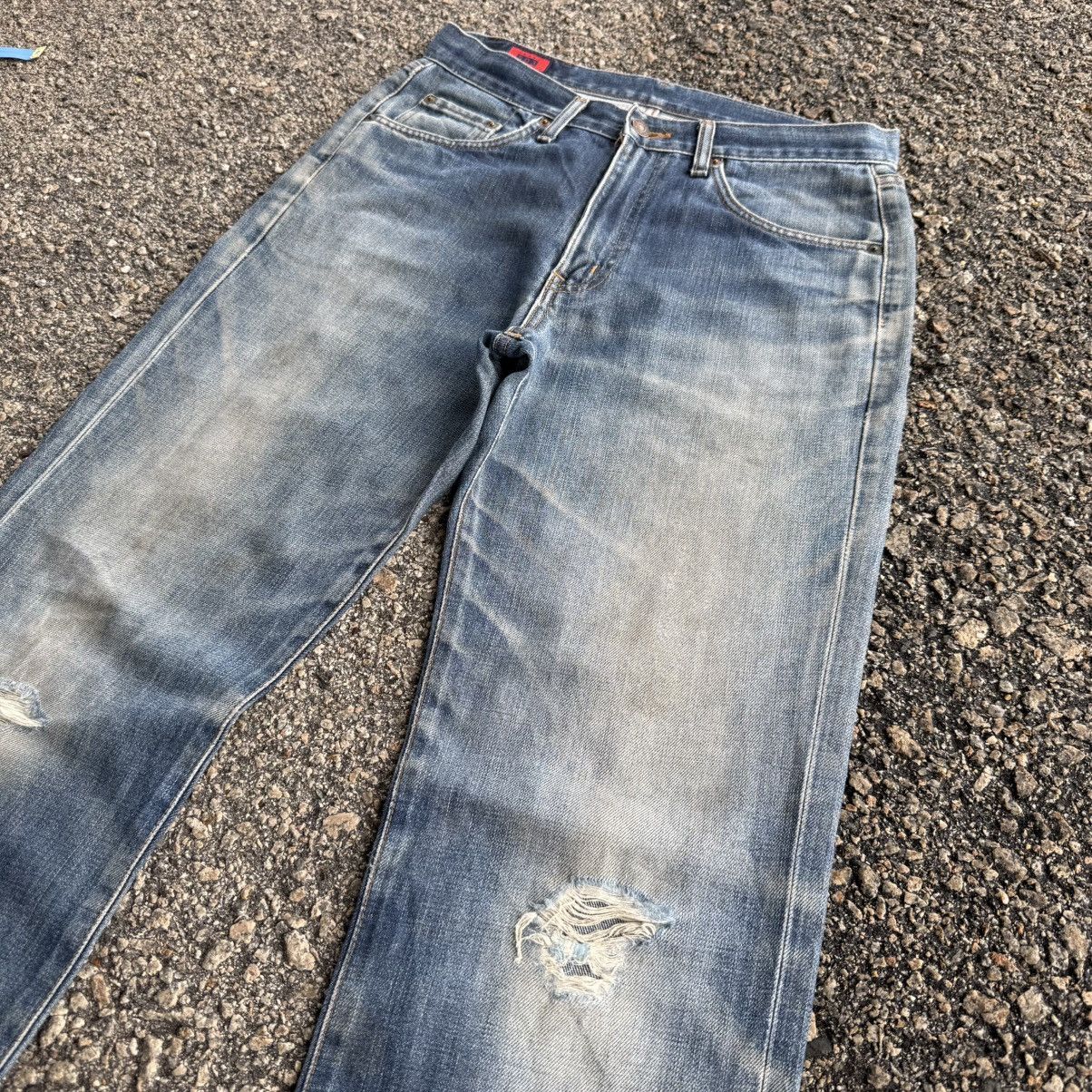 Edwin VINTAGE EDWIN FADED MUD WASH JEAN DENIM PANTS Size US 32 / EU 48 - 5 Thumbnail