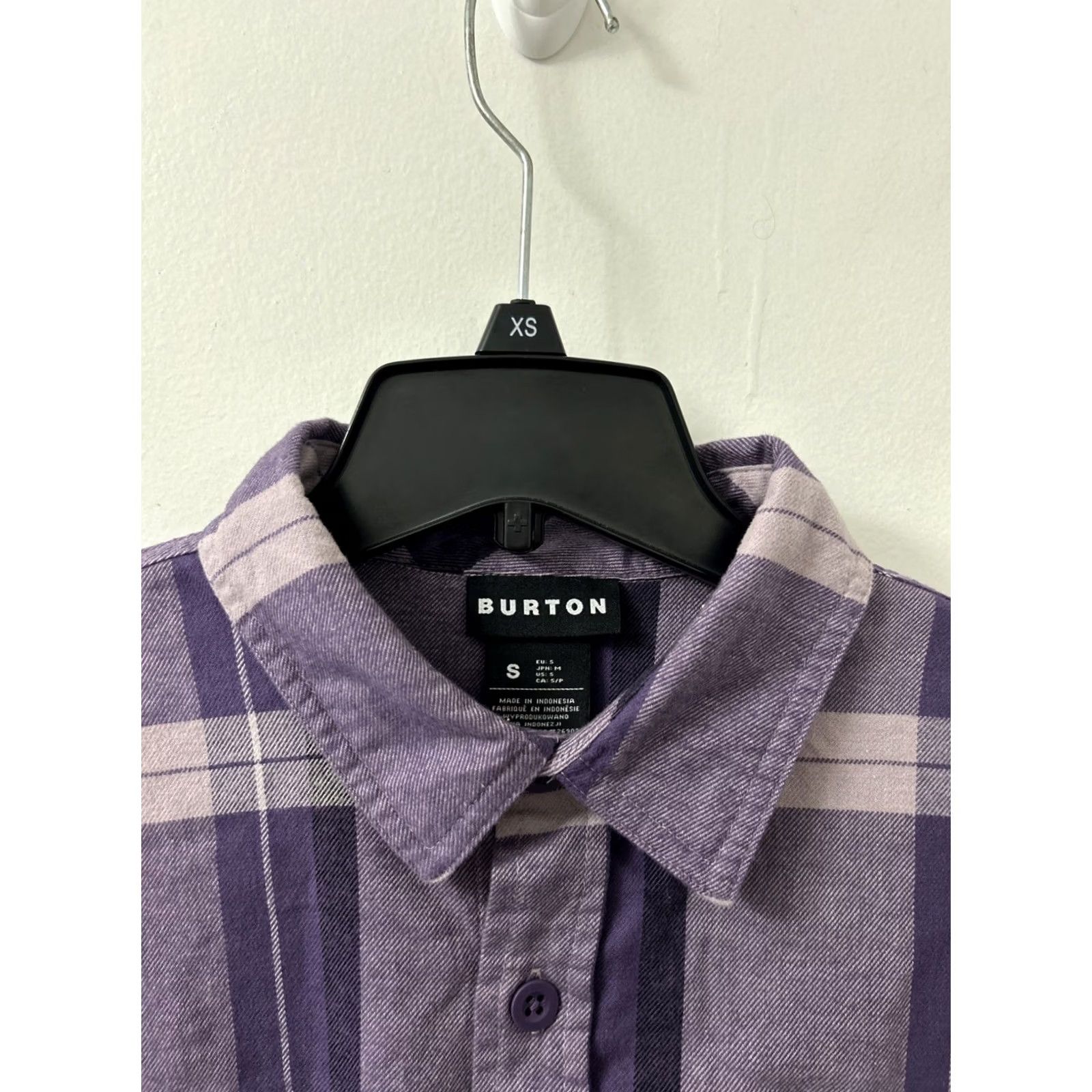 Burton Burton Shirt Mens Sz Small Purple Plaid Flannel Button Down Pockets Long Sleeve Size US S / EU 44-46 / 1 - 6 Thumbnail
