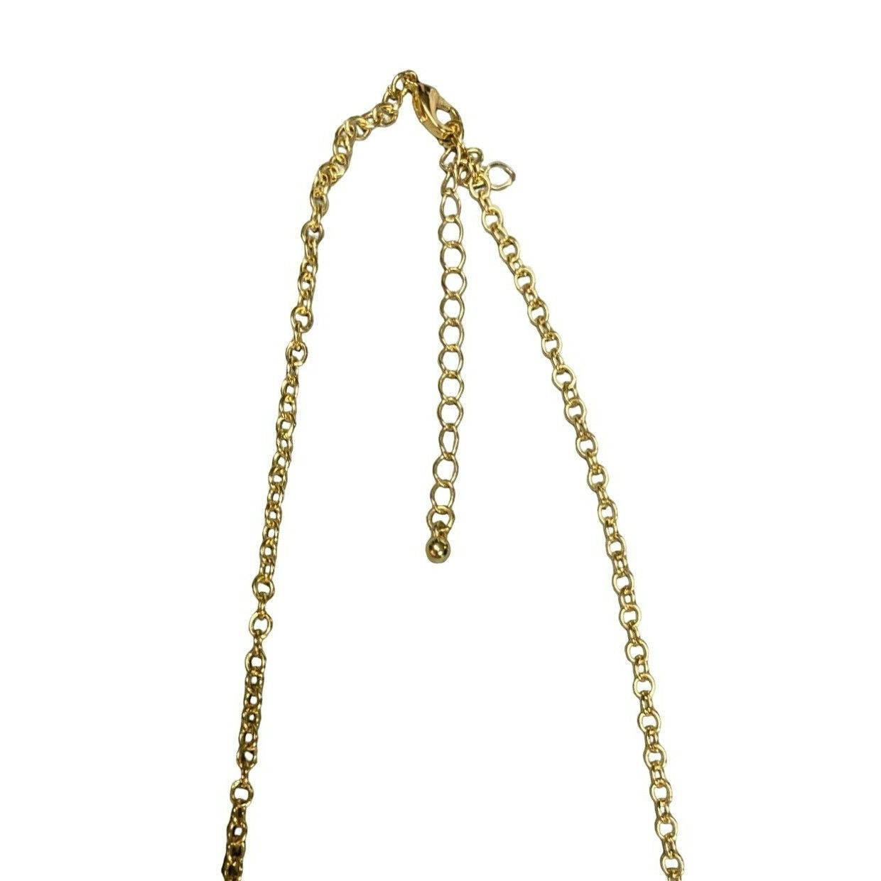Other Long Gold-Tone Chain Necklace With Purple Crystal Beads & Ad Size ONE SIZE - 4 Thumbnail