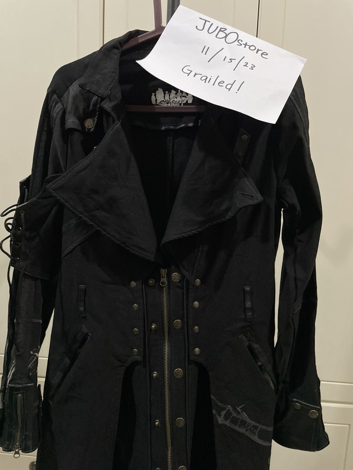 Cloak × Japanese Brand Rare🔥 Ozz Conte Japanese Samurai Long Punk Jacket Size ONE SIZE - 19 Thumbnail