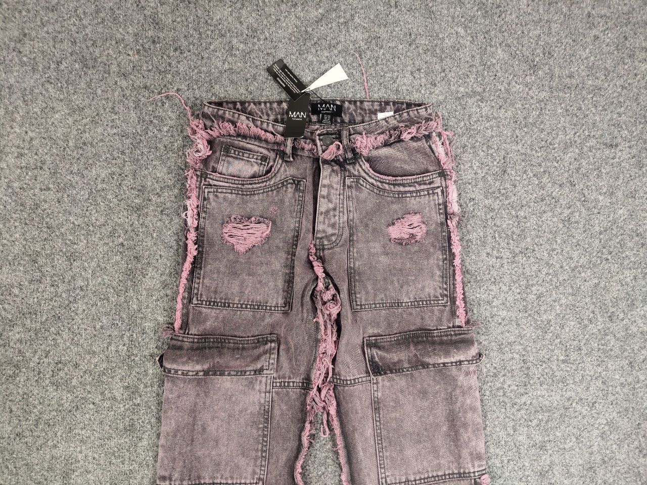 If Six Was Nine Vintage Denim flare cargo jeansJunya Watanabe Playboi Carti Size US 29 - 8 Thumbnail