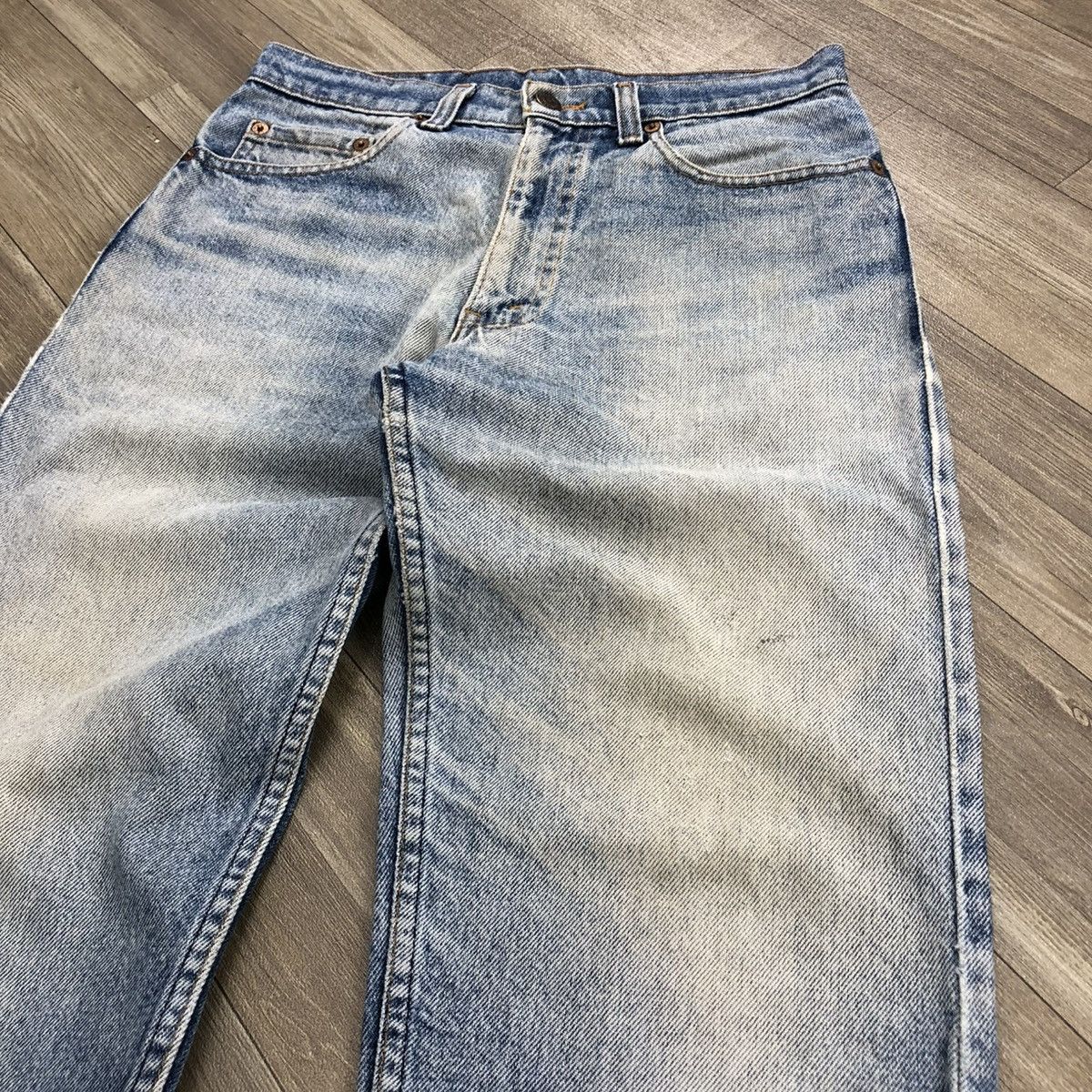 Levi's × Levi's Vintage Clothing 🇺🇸90’s Vintage Levis 510 Straight Nice Faded Jeans Size US 28 / EU 44 - 3 Thumbnail