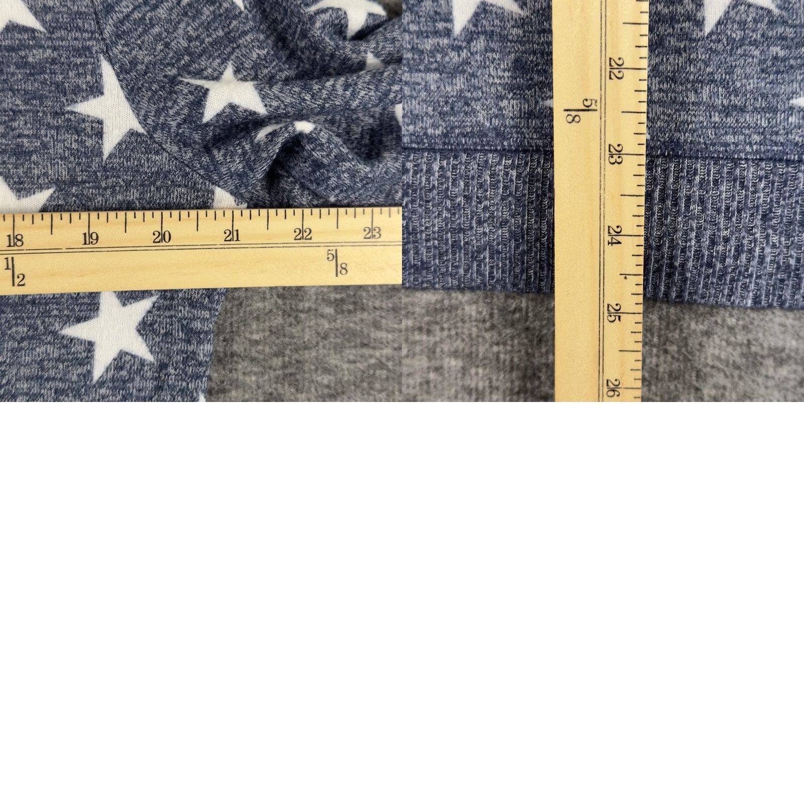 Lucky Brand Lucky Brand Sweater Womens Large Blue Star Print Crewneck Pullover Long Sleeve Size L / US 10 / IT 46 - 8 Thumbnail