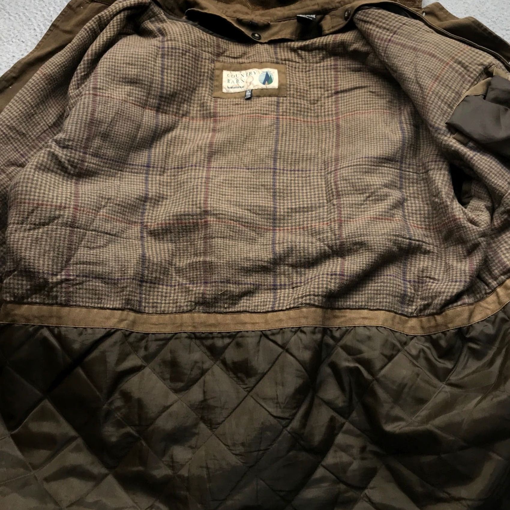 Vintage VINTAGE Northbay Canvas Barn Coat Mens XL Tall Removable Liner Coat Size US XL / EU 56 / 4 - 4 Thumbnail