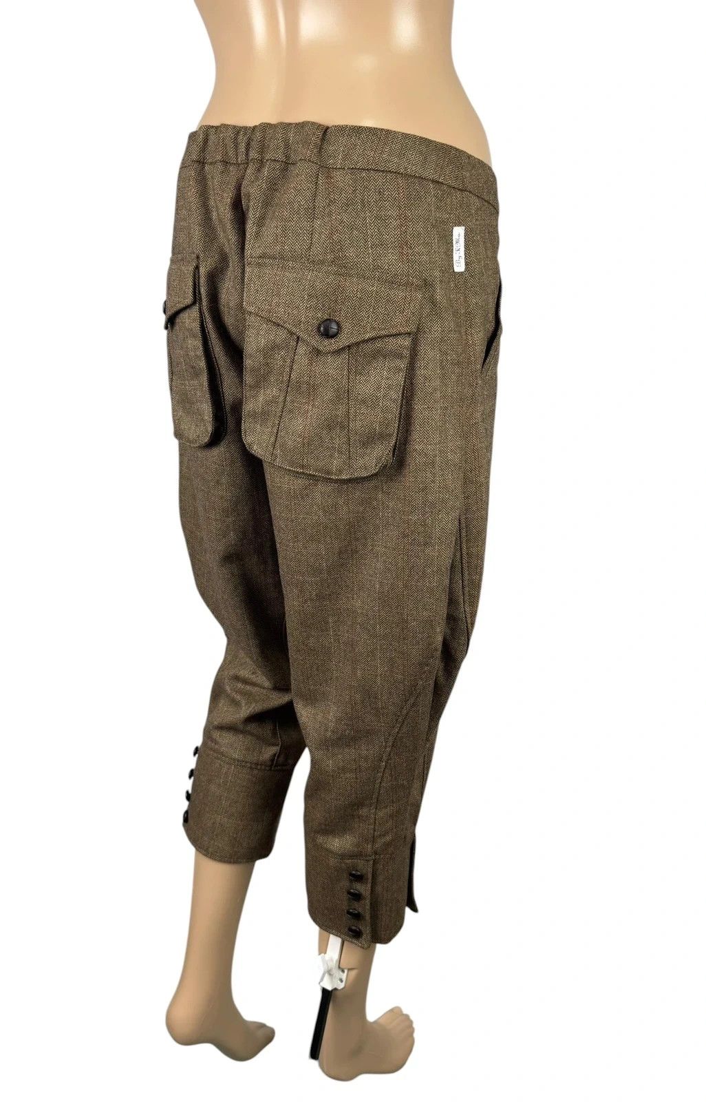 Other Basic By Timo Wool Herringbone Tweed Crop Pants size M Size 32" / US 10 / IT 46 - 9 Thumbnail