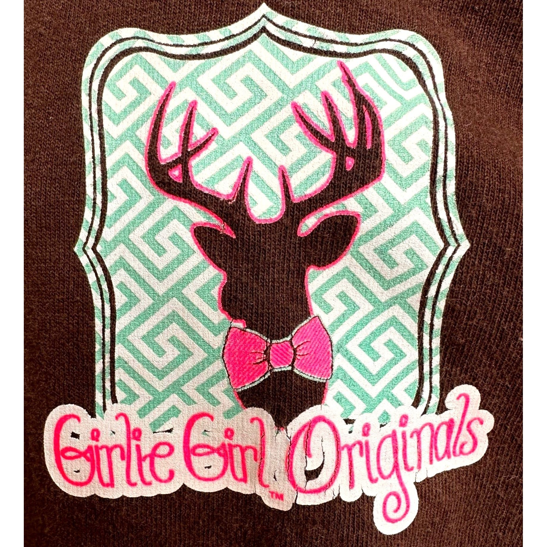 Vintage Girlie Girl Originals Long Sleeve Deer Antlers Tee Shirt Size M / US 6-8 / IT 42-44 - 1 Thumbnail
