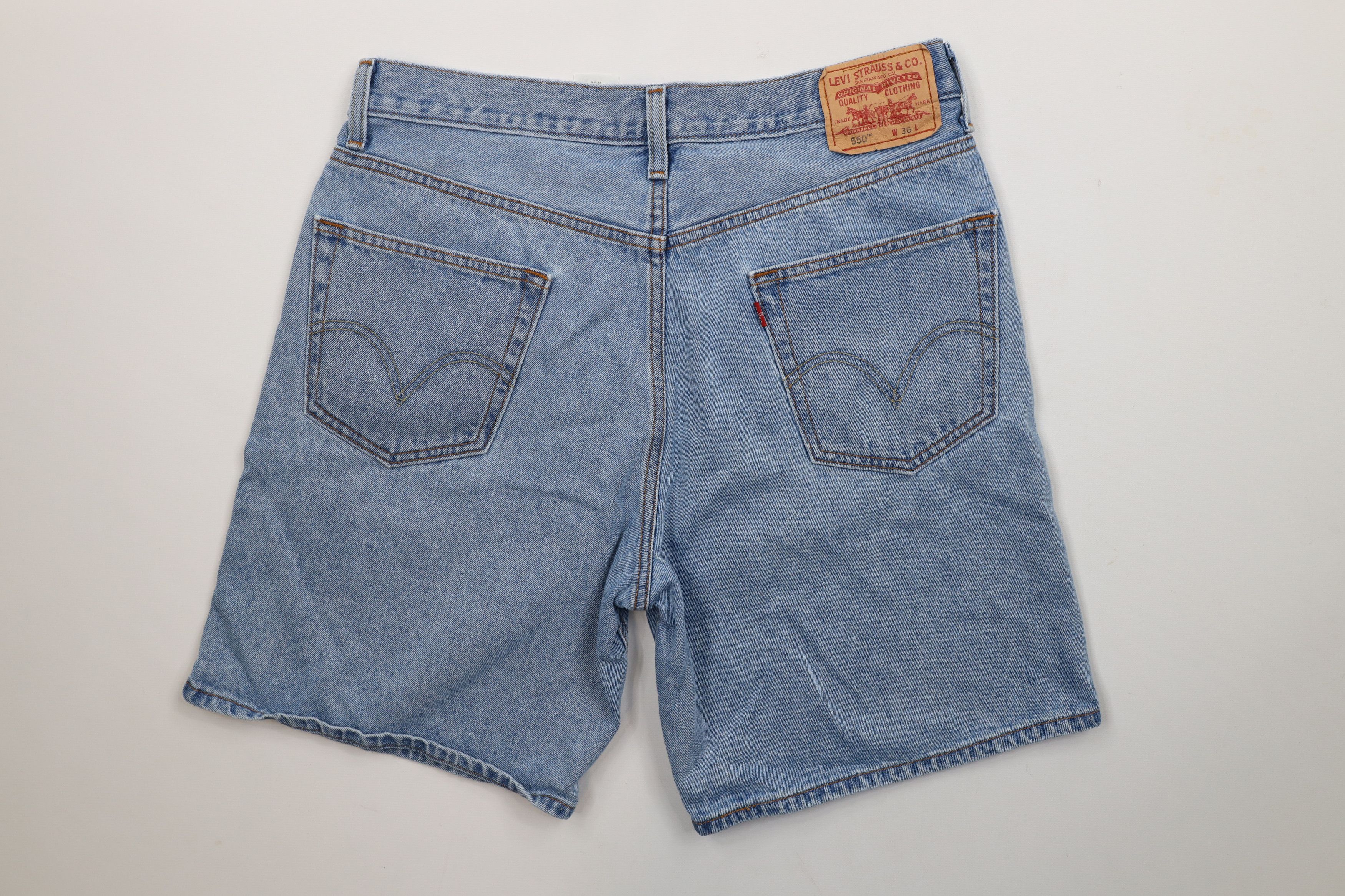 Levi's × Vintage Vintage Y2K 2005 Levis 550 Fit Denim Jean Shorts Jorts Size US 36 / EU 52 - 8 Thumbnail