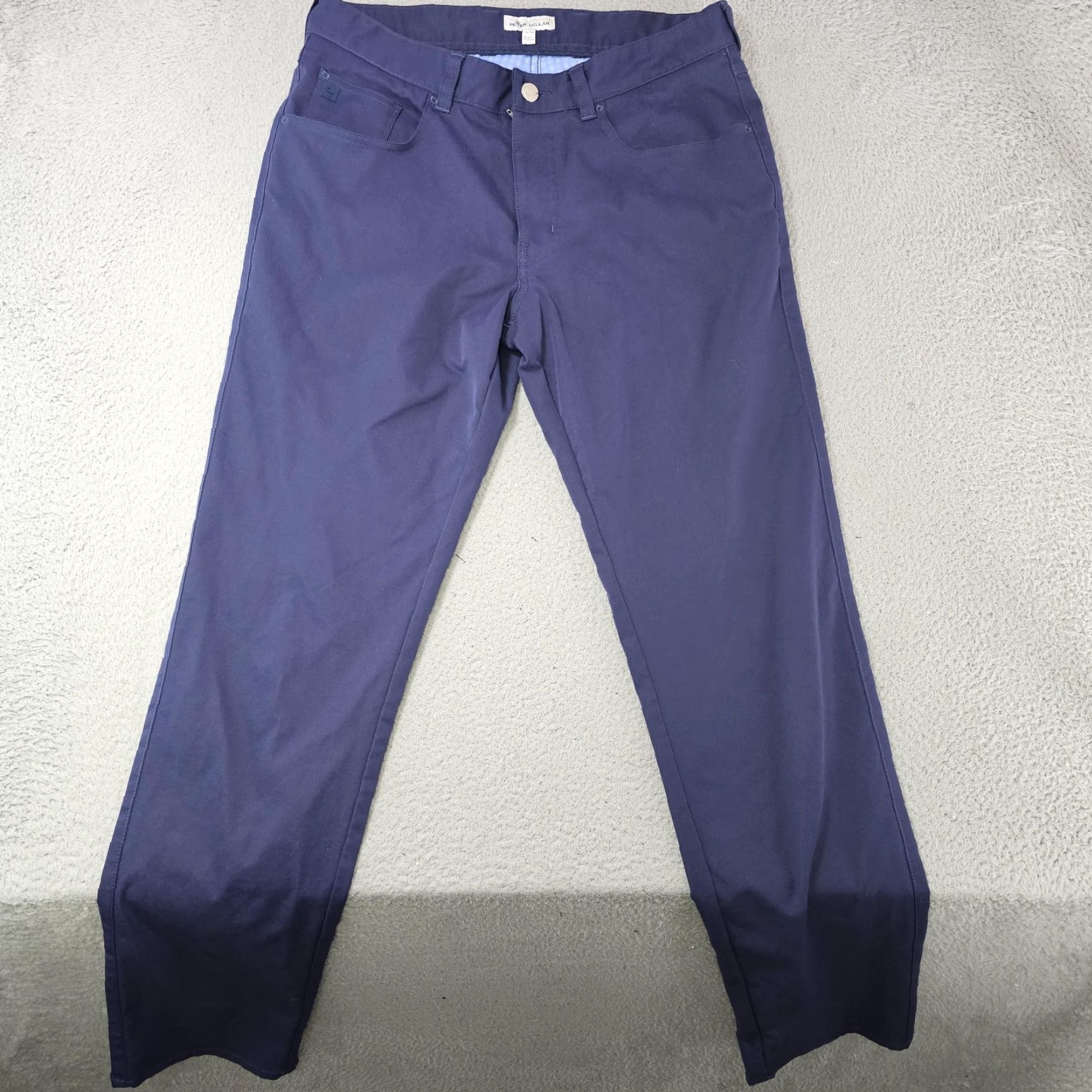 Peter Millar Peter Millar Pants Mens 32x32 Blue Performance Golf Five Pocket Stretch Casual Size US 32 / EU 48 - 2 Thumbnail