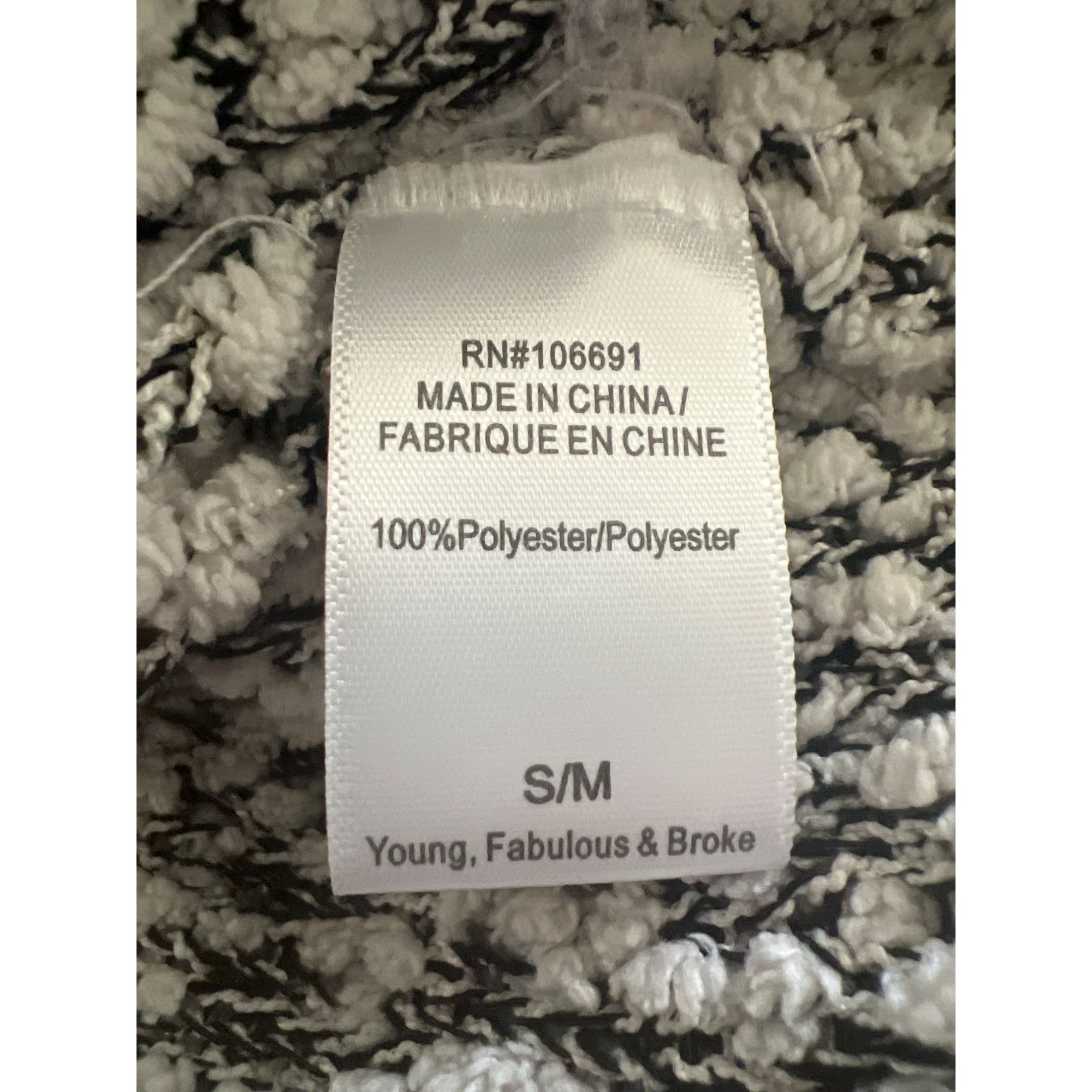 Young Fabulous & Broke Young Fabulous & Broke Gray & Ivory Popcorn Knit Hoodie Size S / US 4 / IT 40 - 4 Thumbnail