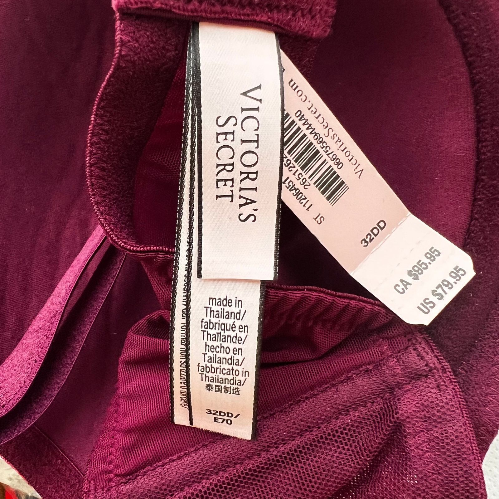 Victoria's Secret Victoria's Secret Dream Angels Embroidery Push-Up Bra, 32DD Size ONE SIZE - 6 Thumbnail