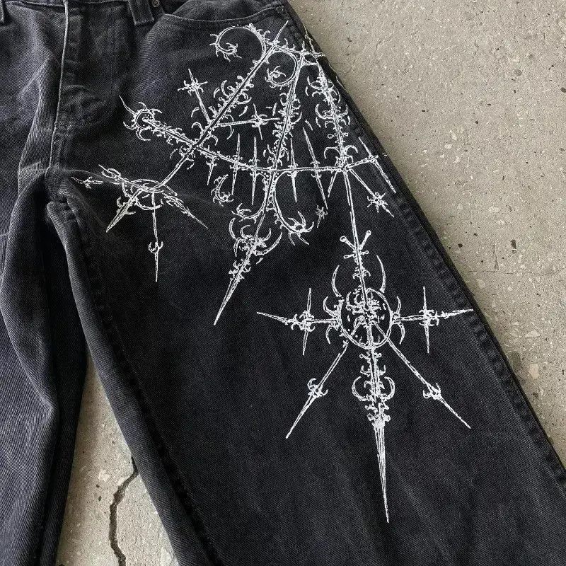 Japanese Brand Gothic Baggy Jeans Size US 32 / EU 48 - 4 Thumbnail