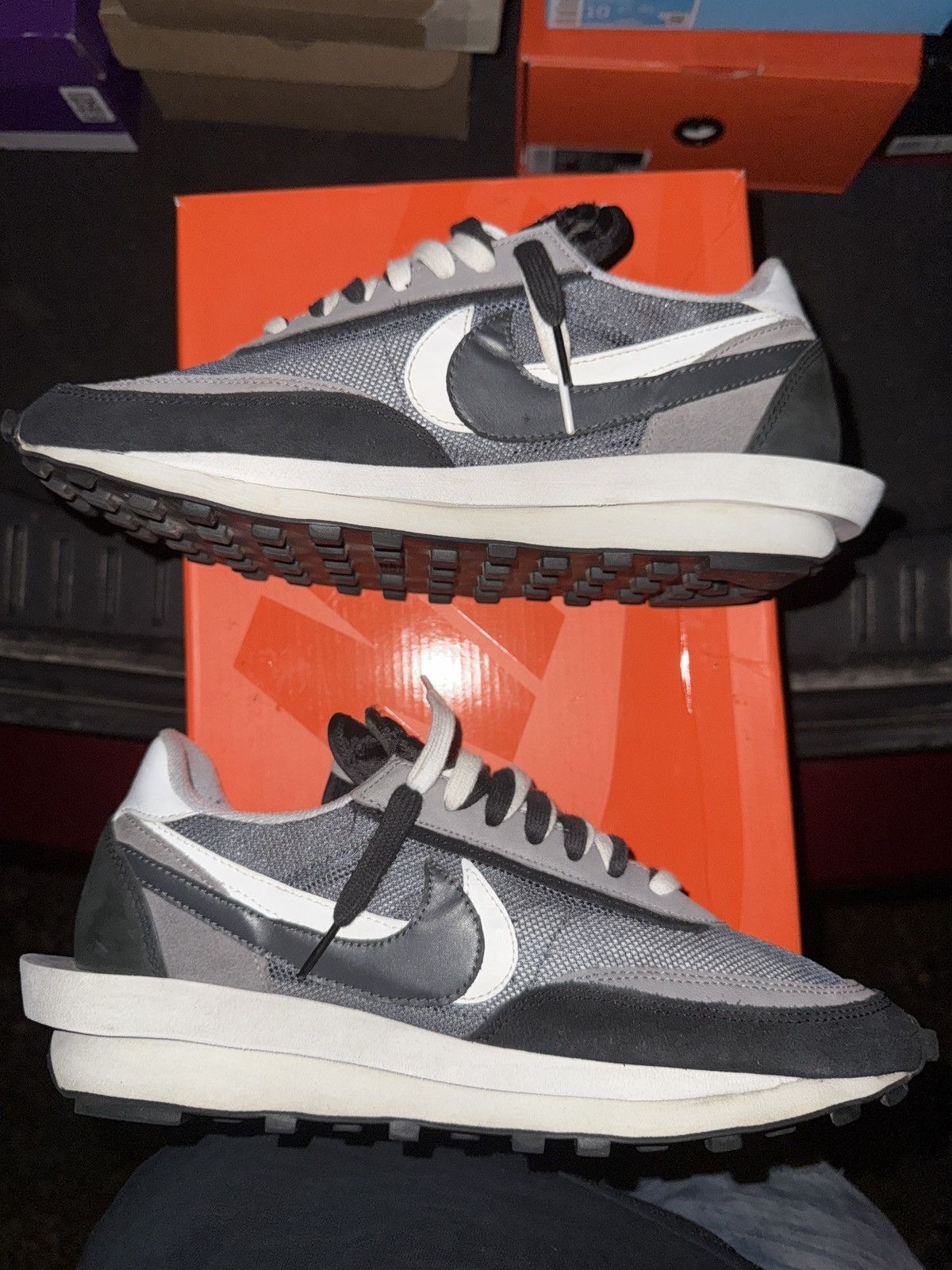 Nike × Sacai Nike Sacai LDWaffle Black Size US 10 / EU 43 - 5 Thumbnail