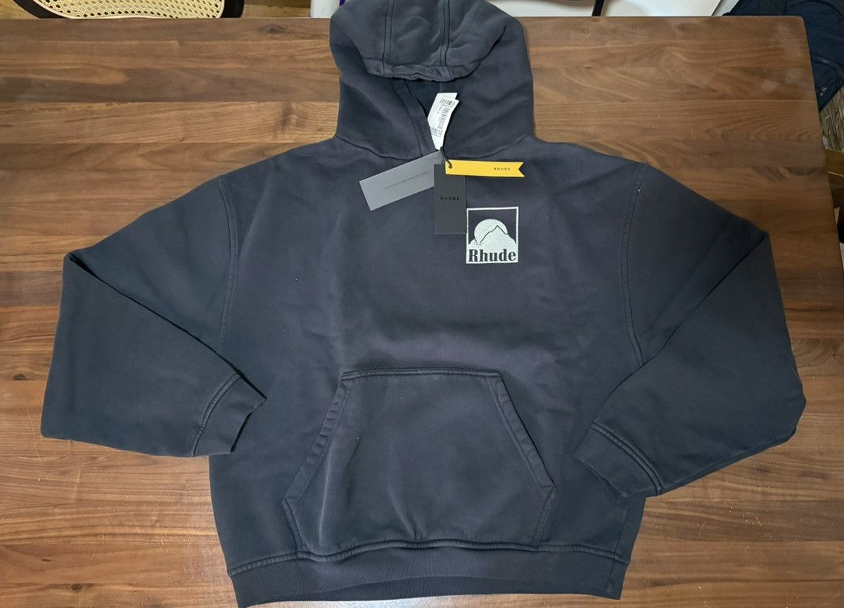 Rhude RHUDE MOONLIGHT BADGE HOODIE VINTAGE BLACK Men’s Size XL Size US XL / EU 56 / 4 - 7 Thumbnail