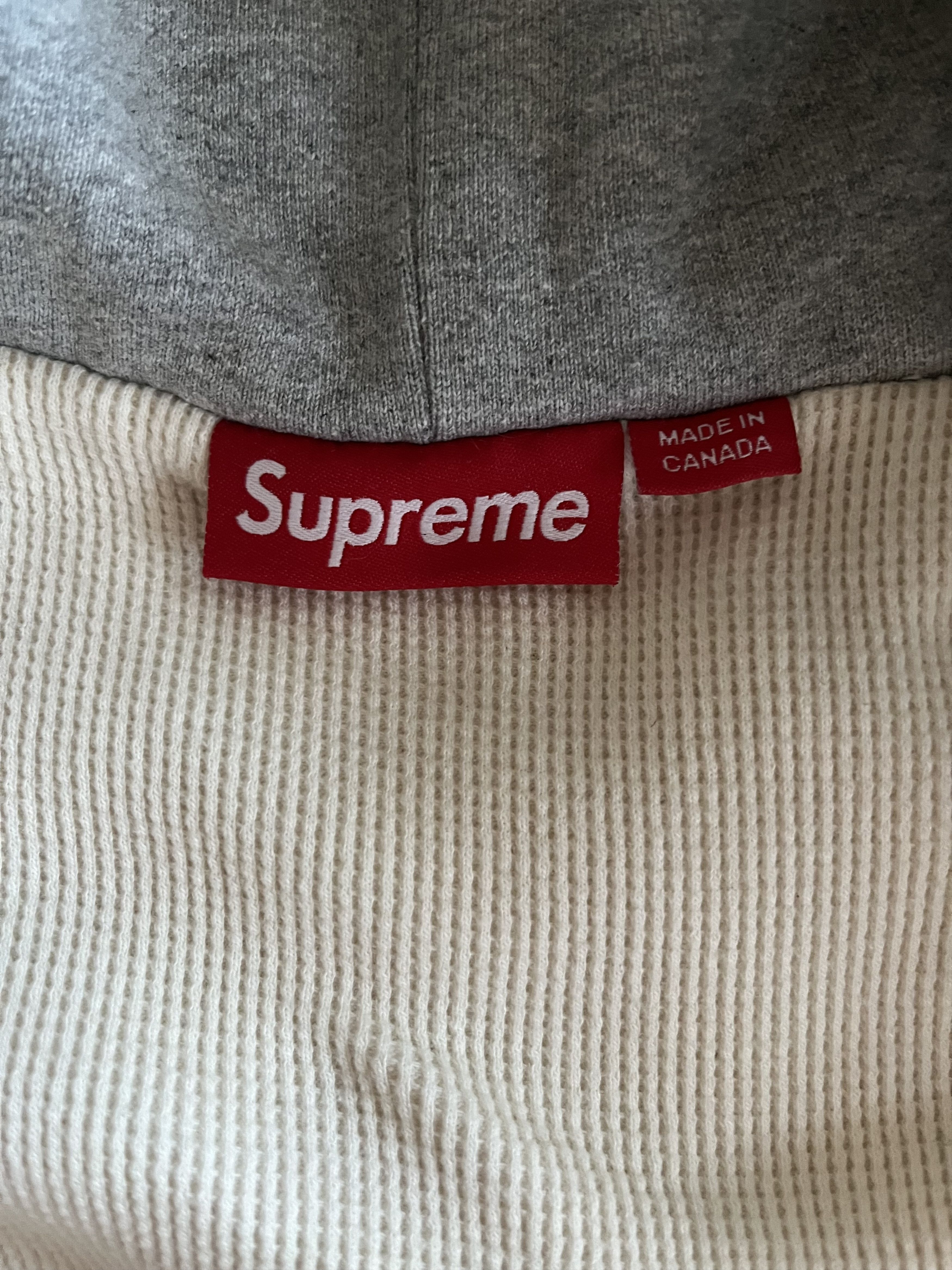 Supreme Arc Spellout Logo Thermal Lined Zip Up Sweatshirt FW24 Size US M / EU 48-50 / 2 - 4 Thumbnail