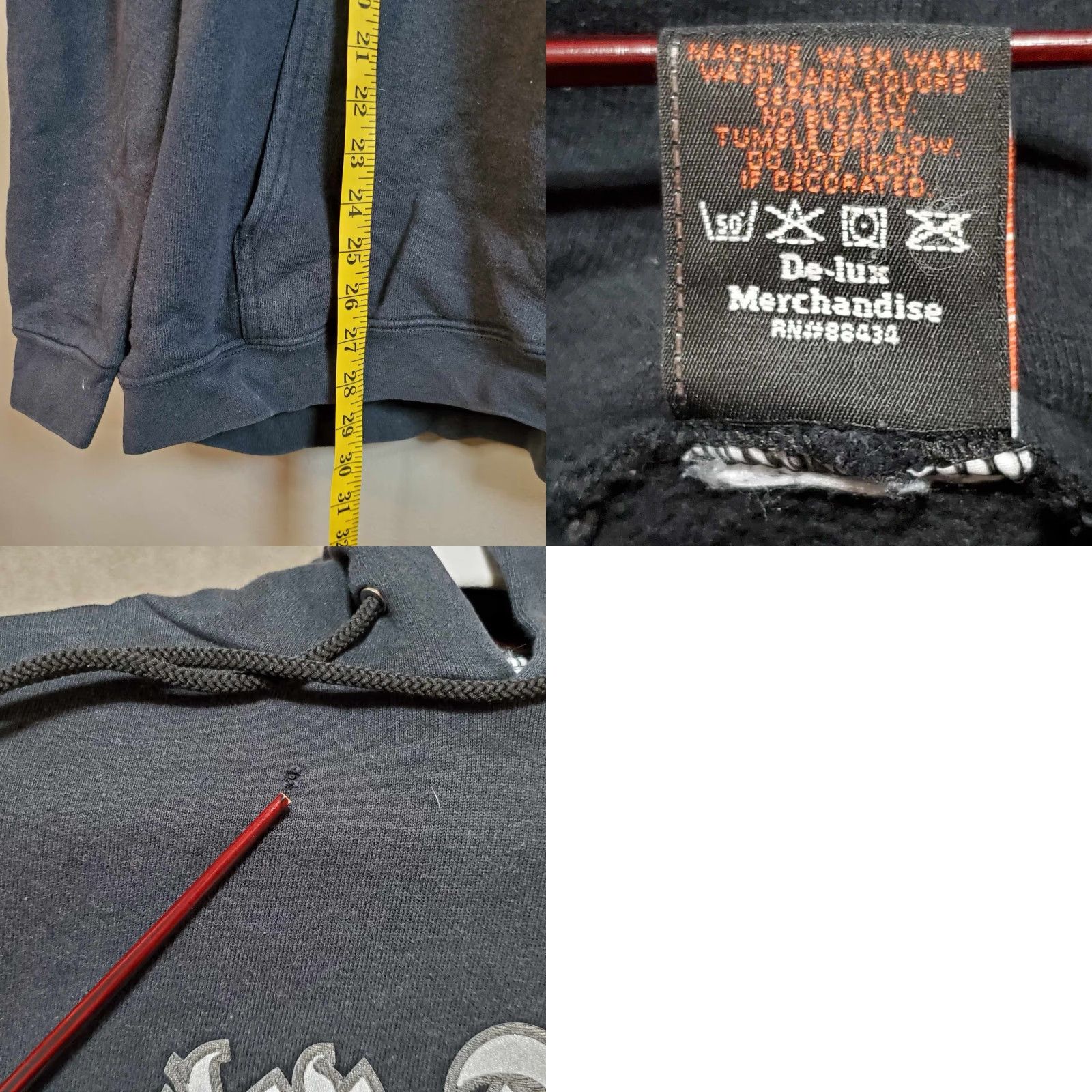 Harley Davidson Harley-Davidson Pullover Hoodie Black RK Stratman Design Adult 2XL USA Size US XXL / EU 58 / 5 - 8 Thumbnail