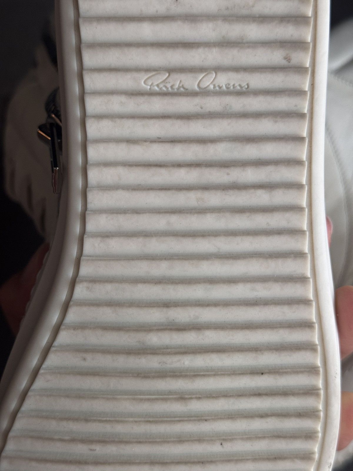 Rick Owens Rick Owens White Geobasket Size US 8 / EU 41 - 6 Thumbnail