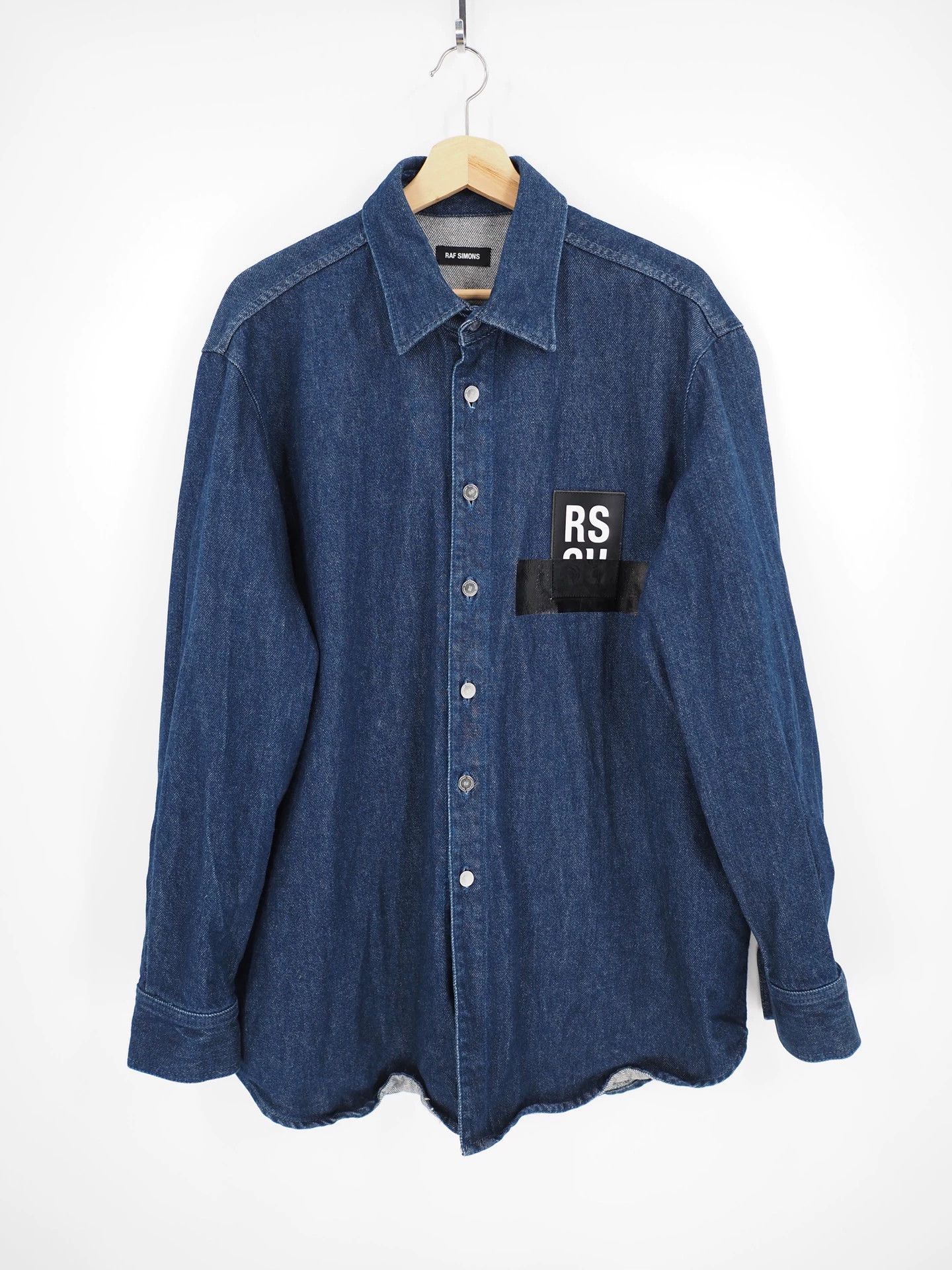 Raf Simons Raf Simons blue denim shirt jacket -DMC | Grailed