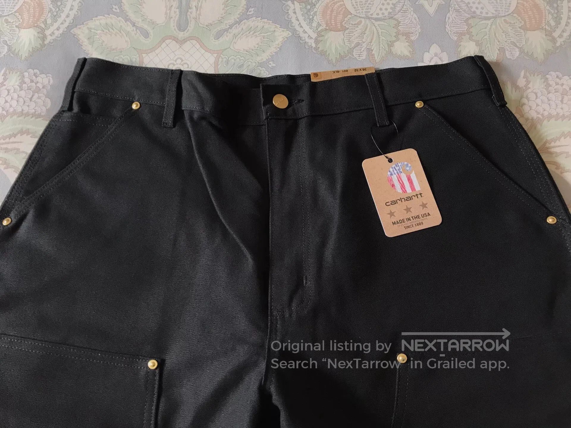 Carhartt Carhartt B01 Black W36L32 Work Pants. Size US 36 / EU 52 - 4 Thumbnail