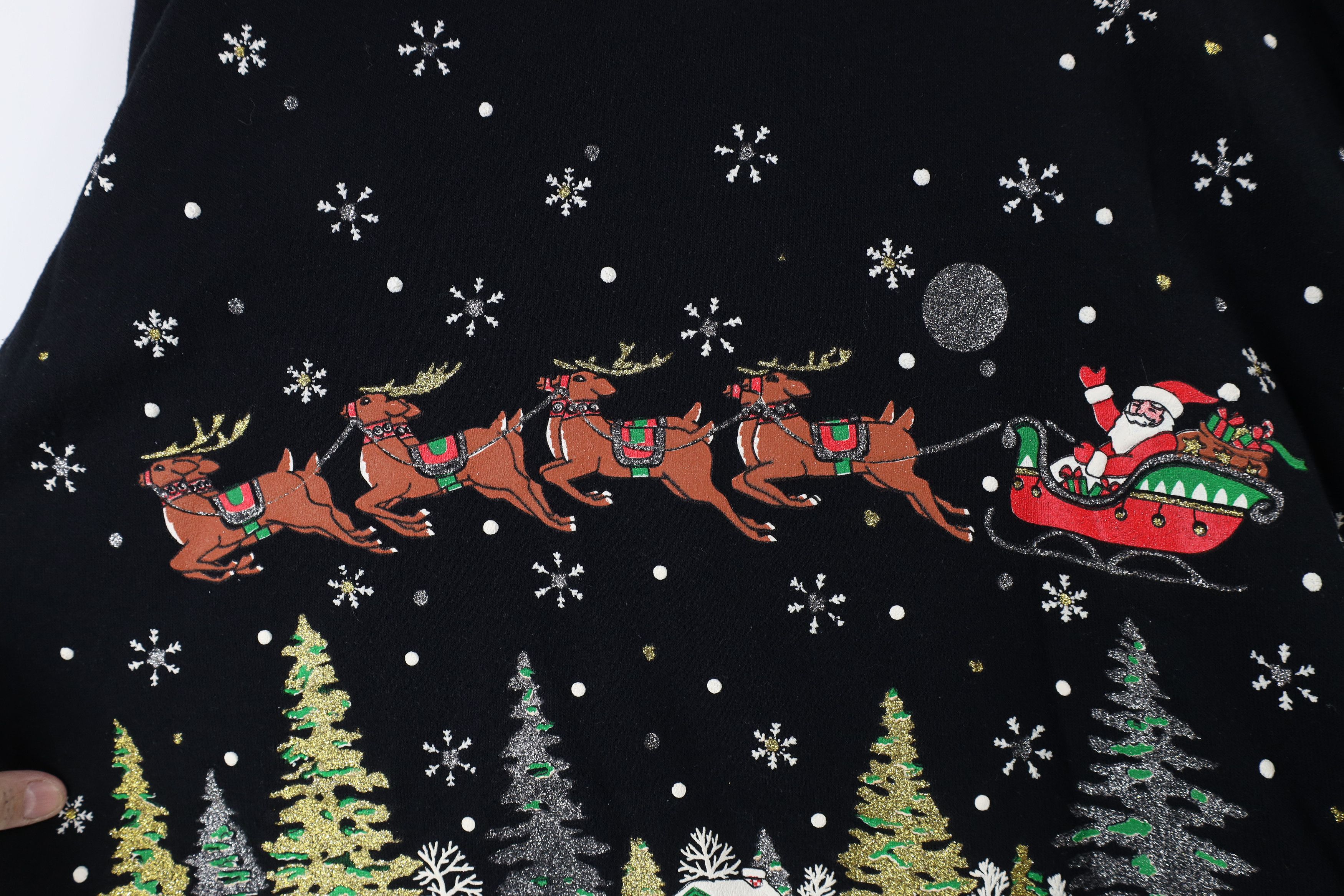 Vintage Vintage 90s Streetwear Christmas Crewneck Sweatshirt USA Size XL / US 12-14 / IT 48-50 - 4 Thumbnail