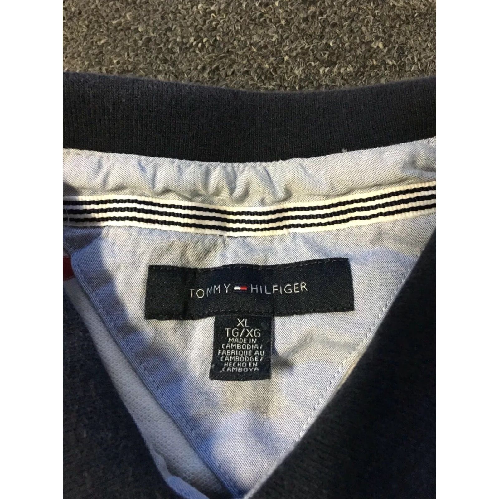 Tommy Hilfiger VINTAGE Tommy Hilfiger Striped Polo Shirt XL White/Blue/Red Men Short Sleeve USA 90s Nautical Polo Shirt Mens Size US XL / EU 56 / 4 - 6 Thumbnail