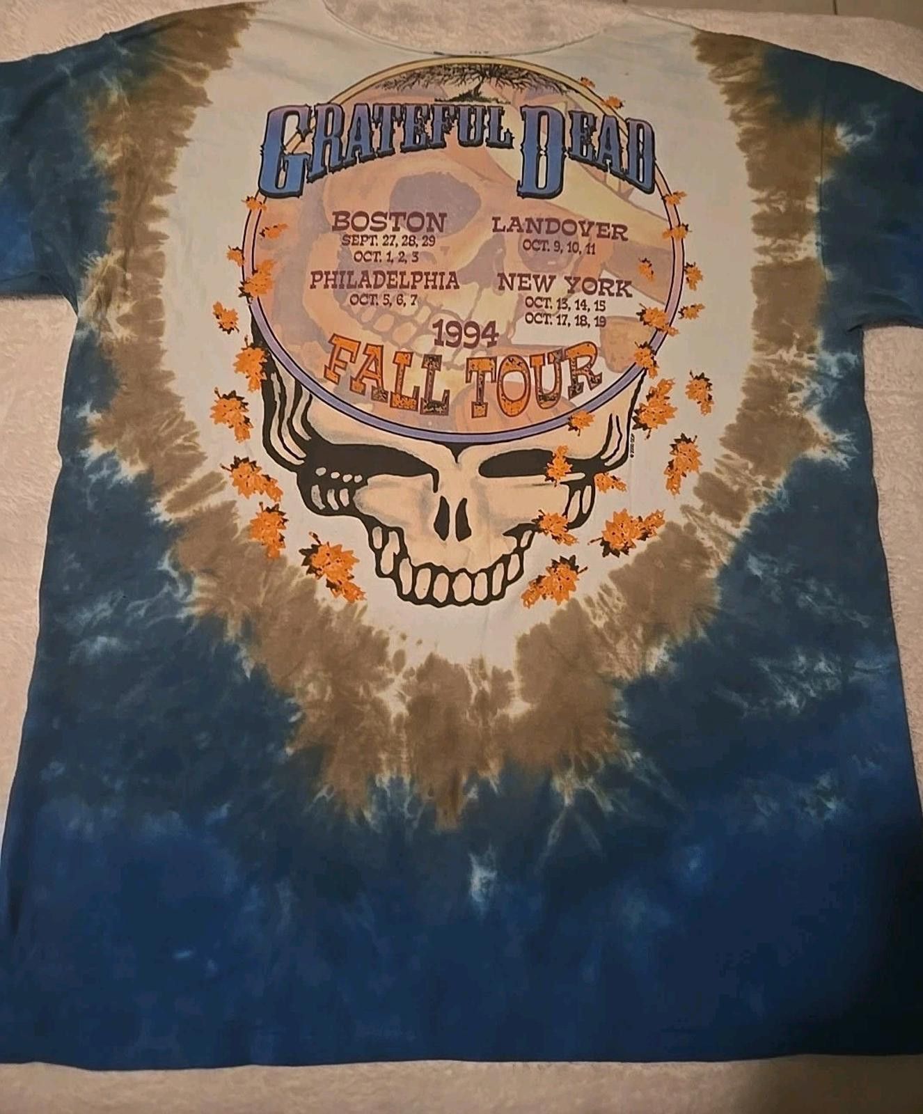 Liquid Blue 2000 Grateful Dead T-Shirt Tie Dye ‘94 Tour sz 2XL Skeleton Size US XXL / EU 58 / 5 - 2 Thumbnail