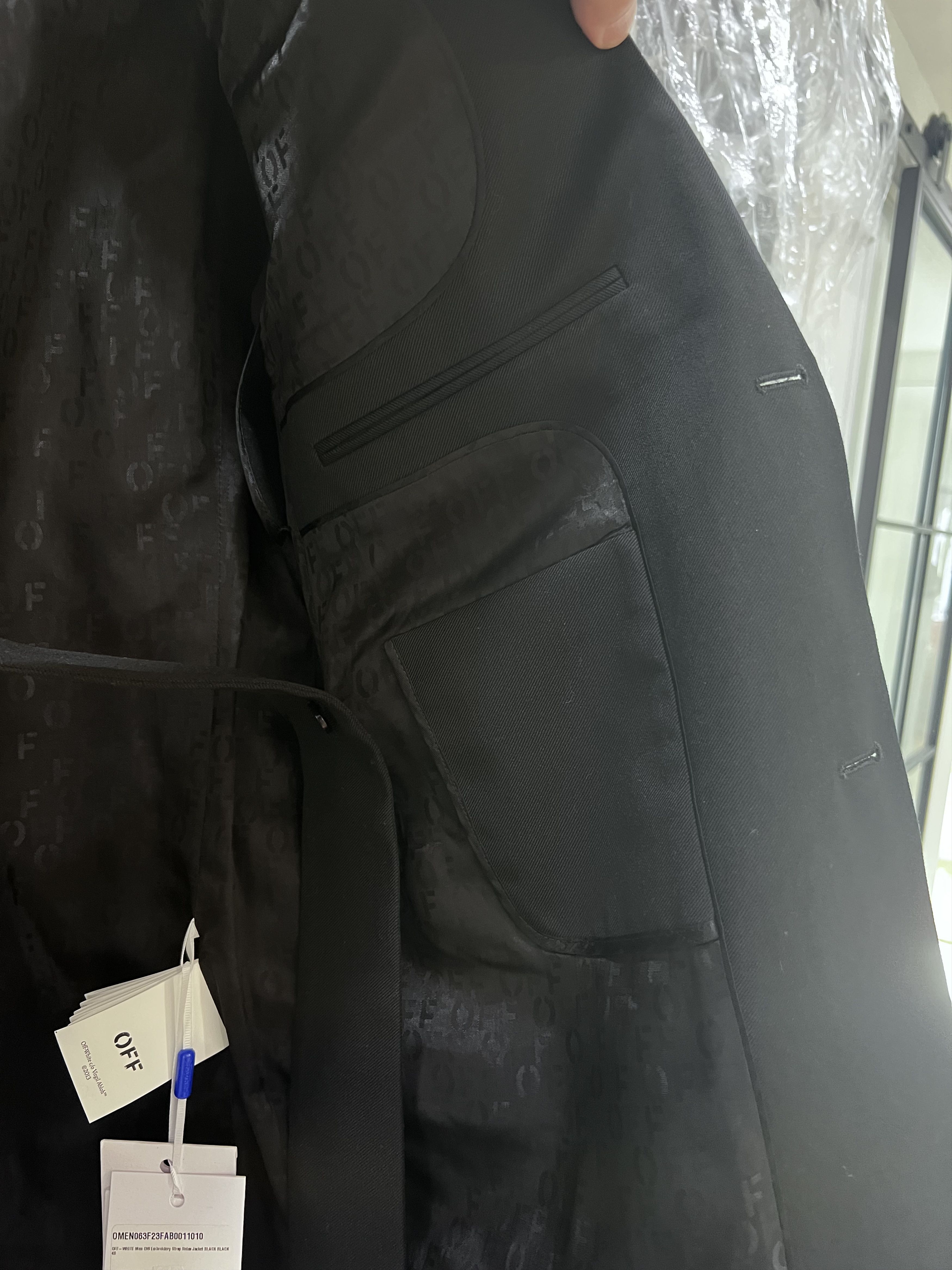 Off-White Off-White OW Embroidery Strap Blazer Size 48R - 9 Thumbnail