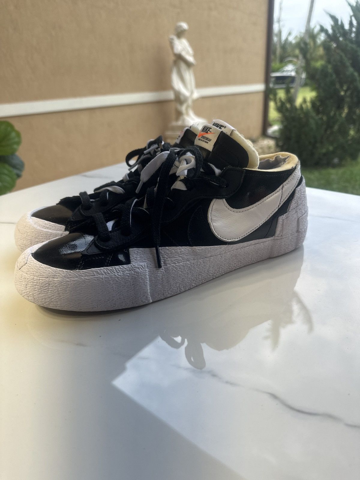 Nike Sacai x Nike Blazer Low Sneakers Size US 12.5 / EU 45-46 - 2 Thumbnail