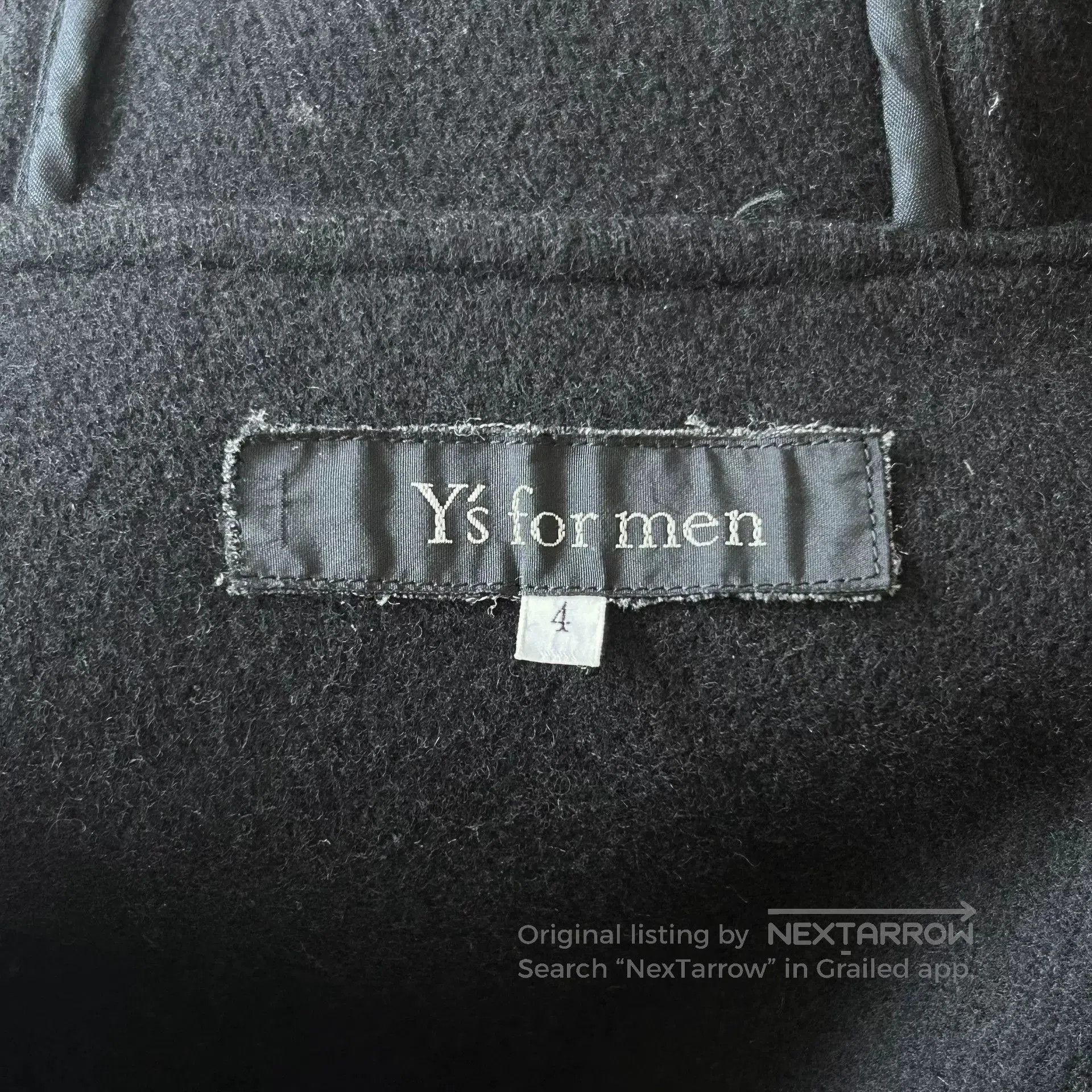 Y's for Men yohji yamamoto black wool toggle coat. Size US L / EU 52-54 / 3 - 7 Thumbnail