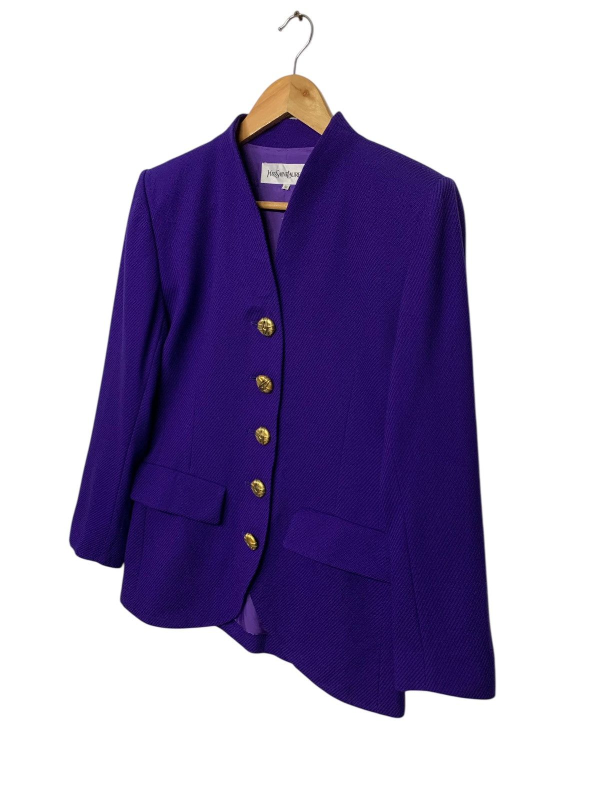 Designer × Yves Saint Laurent Rare Yves Saint Laurent Button Ups Blazer Jacket Size M / US 6-8 / IT 42-44 - 2 Thumbnail