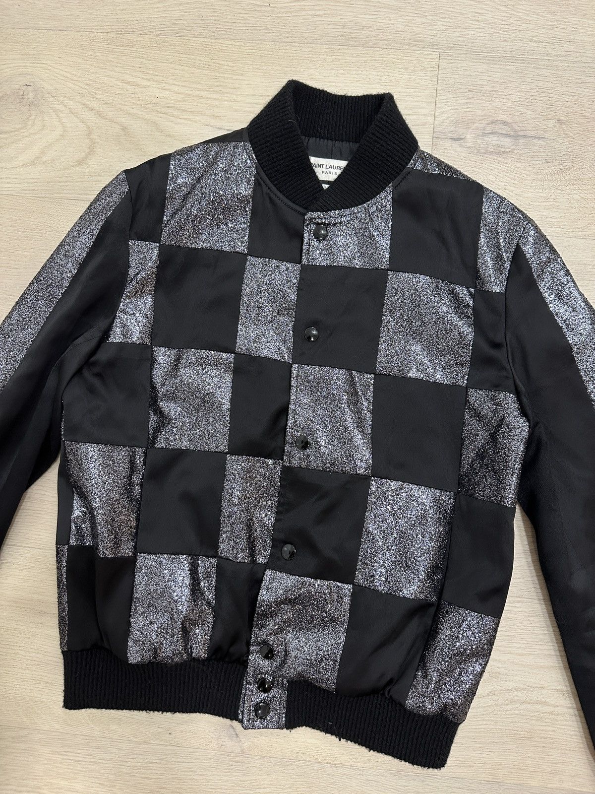 Saint Laurent Paris Saint laurent glitter prototype bomber Size US S / EU 44-46 / 1 - 2 Thumbnail