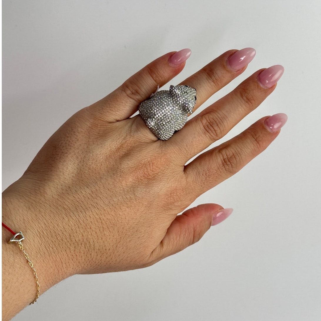 Kate Spade Kate Spade arctic friends polar bear pave ring size 6 Size ONE SIZE - 9 Thumbnail