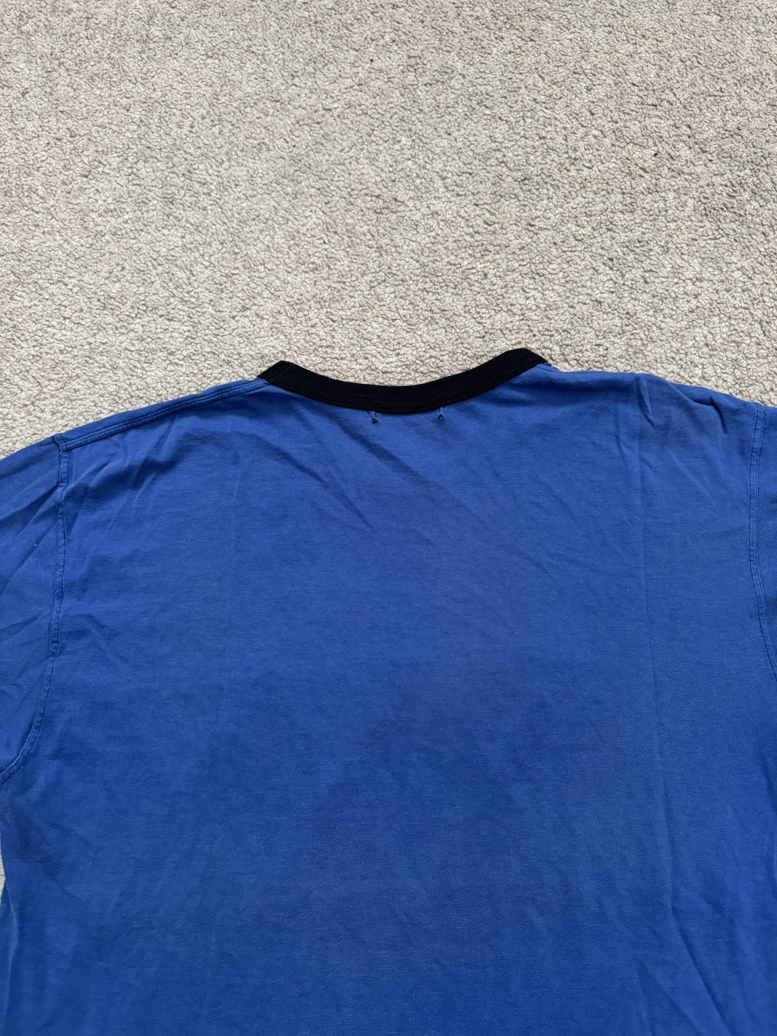 Comme des Garcons Homme Plus SS03 Comme Des Garcons Homme Plus Blue Argyle Ringer T Shirt Size US M / EU 48-50 / 2 - 6 Thumbnail