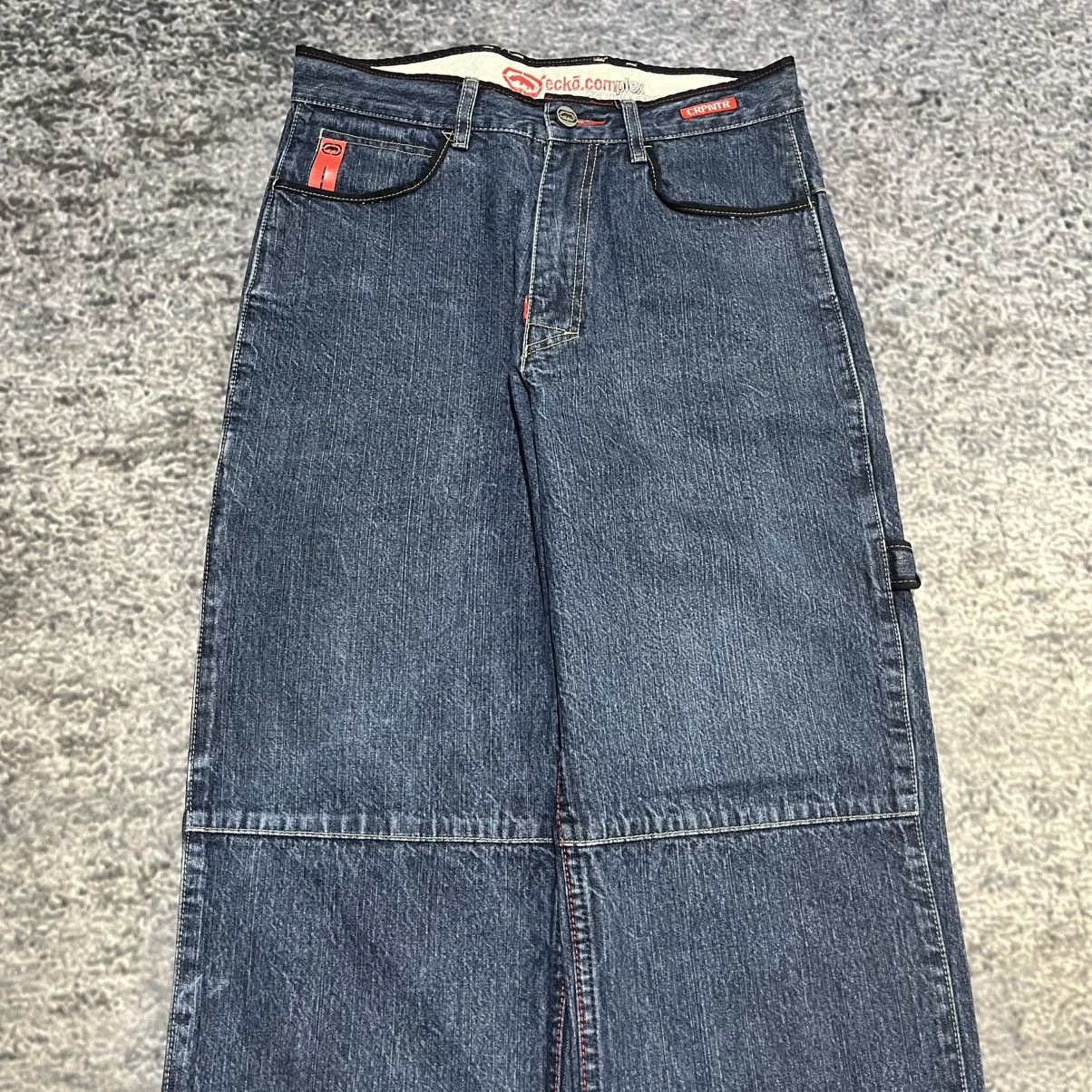 Ecko Unltd. Vintage Y2K Ecko UNLTD Baggy Wide Leg Carpenter Jeans 30x29 Size US 30 / EU 46 - 6 Thumbnail