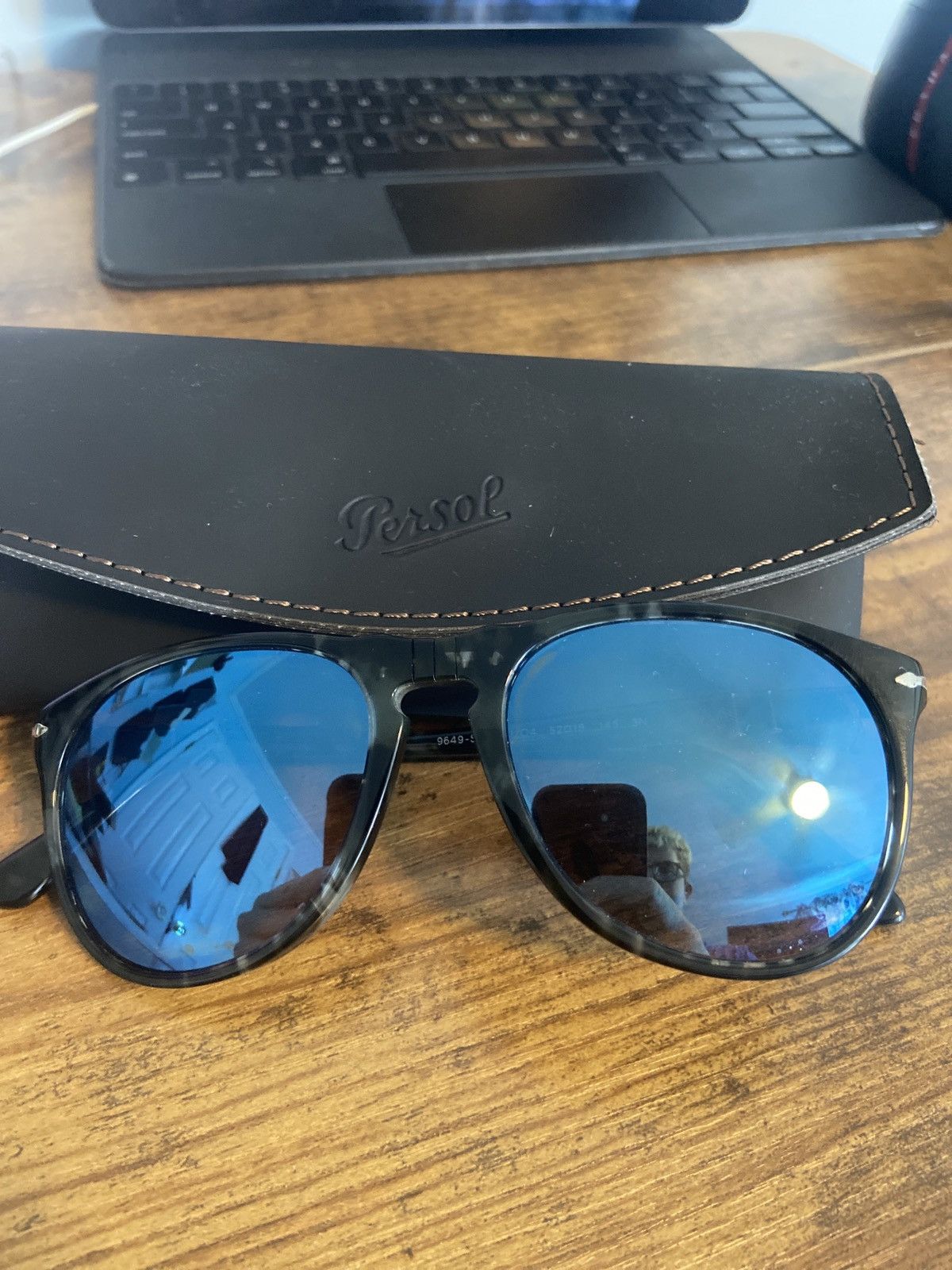 Persol Persol PO9649S - blue tint lens Size ONE SIZE - 1 Thumbnail