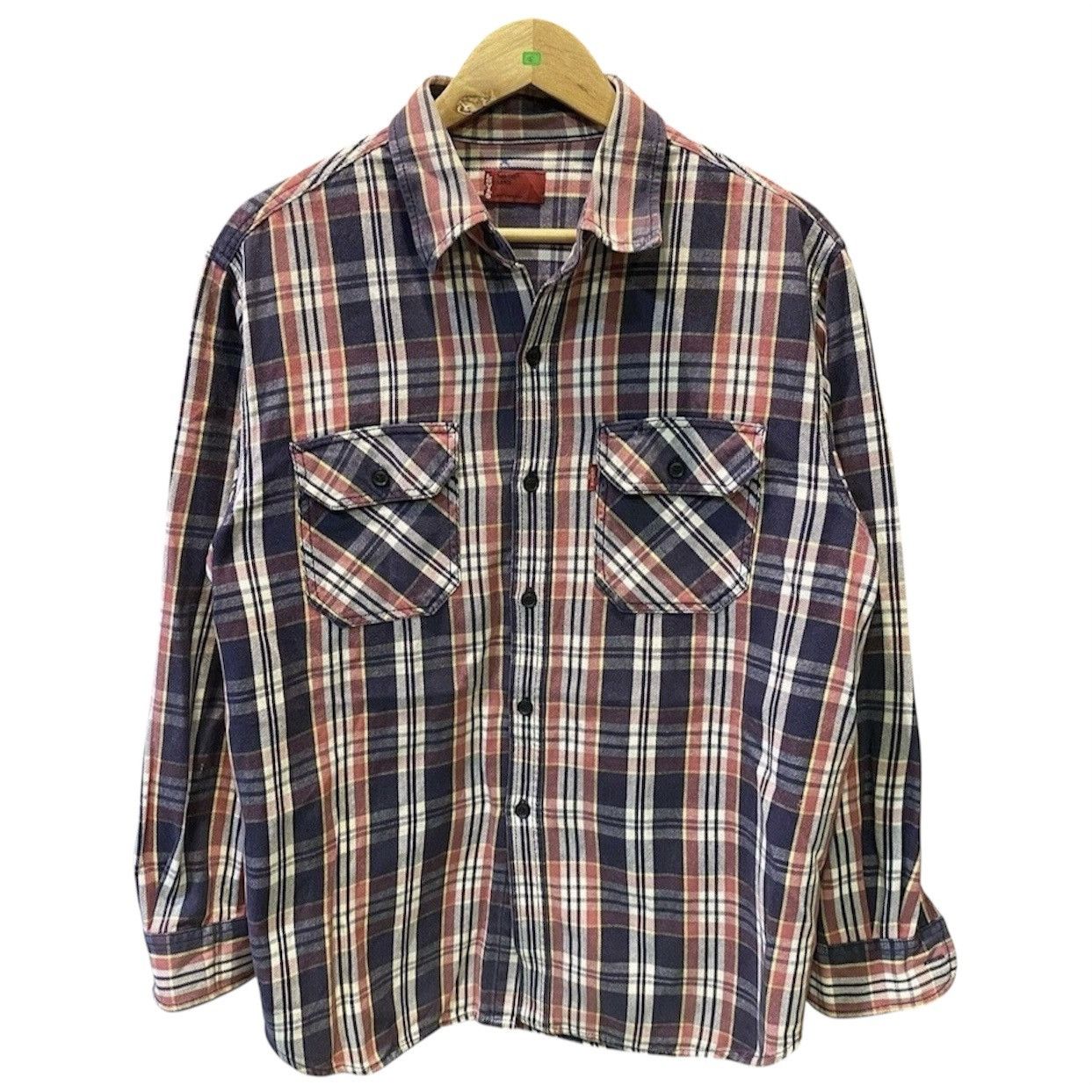 Levi's Vintage 90s Levi's Red Tab Plaid Flannel Button Up Shirt Size US L / EU 52-54 / 3 - 1 Thumbnail