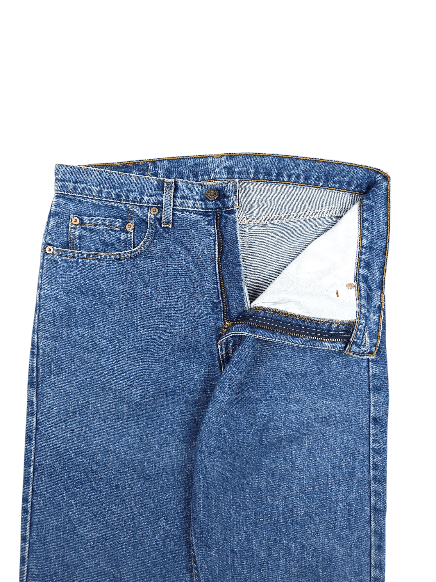 Levi's × Vintage 💎 34/36 Vintage 90's Levi's 615 Straight Jeans Y2K 501 505 Size US 34 / EU 50 - 4 Thumbnail