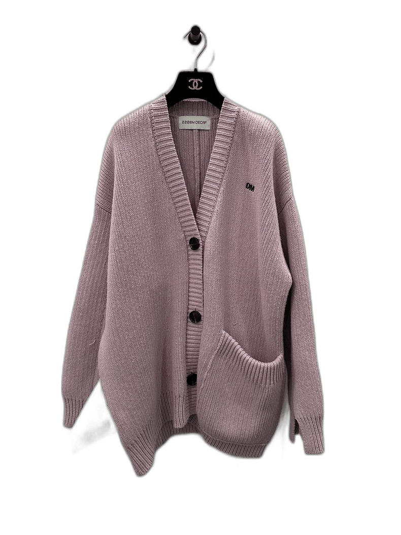 Moncler Purple Loose-Fit Women's Sweater Coat Size US M / EU 48-50 / 2 - 1 Thumbnail
