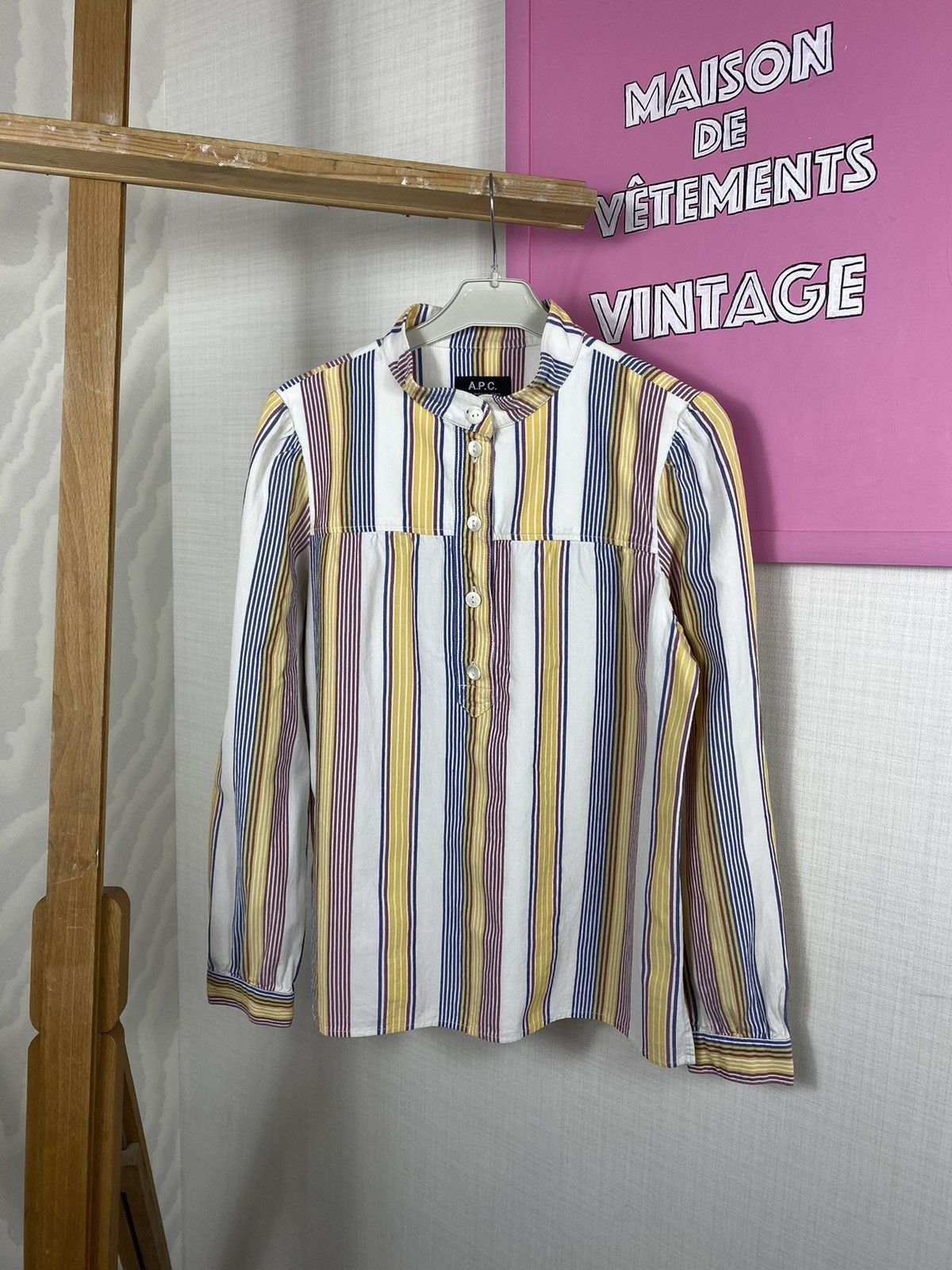 A.P.C. APC Blouse Long Sleeve Size S / US 4 / IT 40 - 3 Thumbnail
