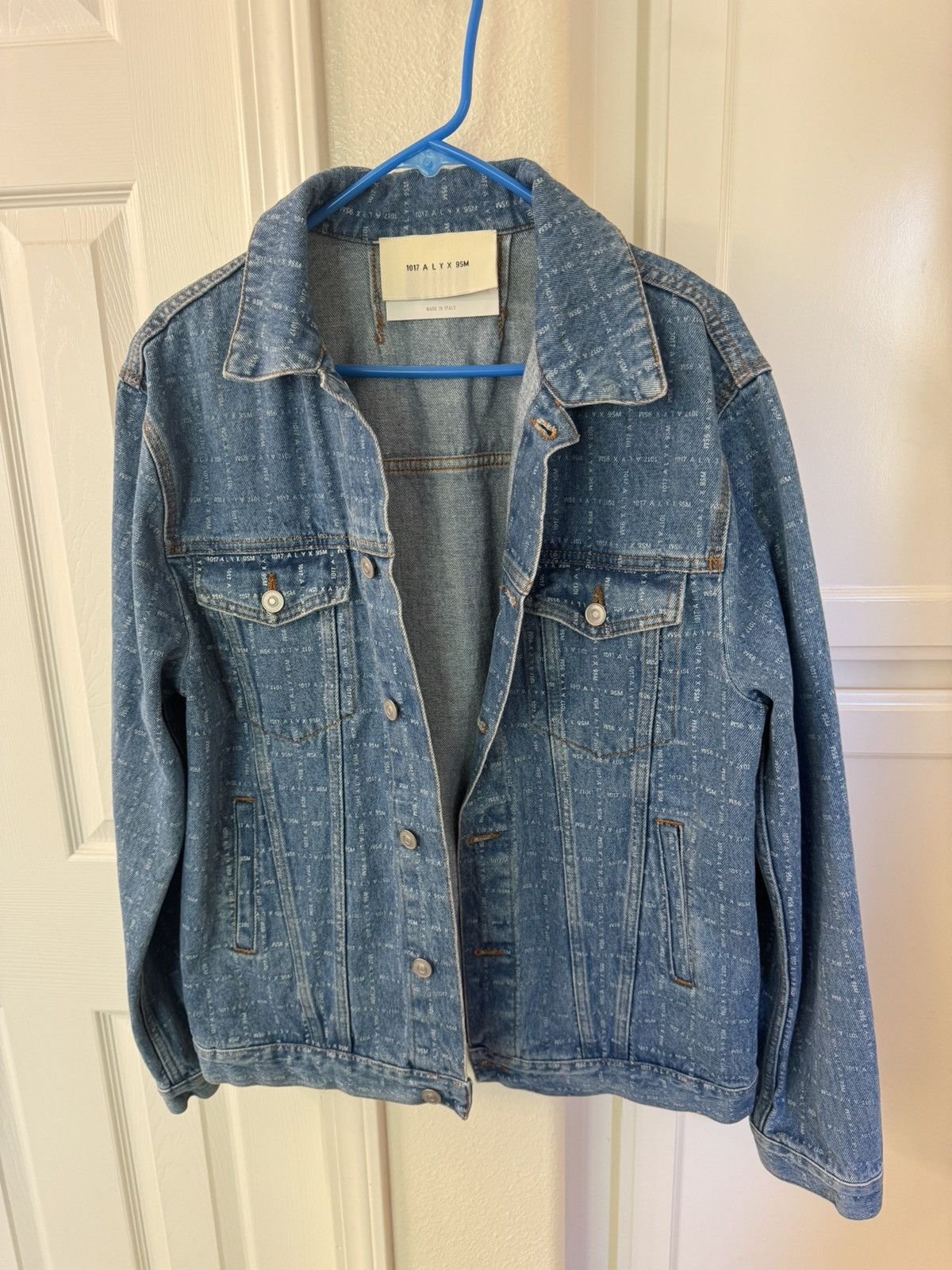 1017 ALYX 9SM Alyx Allover Print Denim Jacket Size US L / EU 52-54 / 3 - 1 Thumbnail