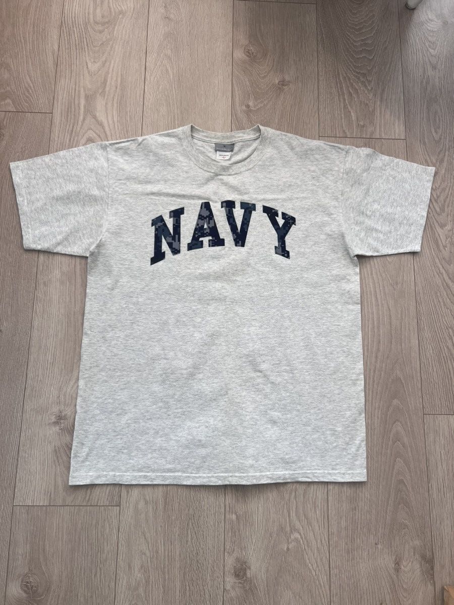 Vintage Jones & Mitchell Navy Digital Camo Spellout T-Shirt Vintage Size US L / EU 52-54 / 3 - 4 Thumbnail