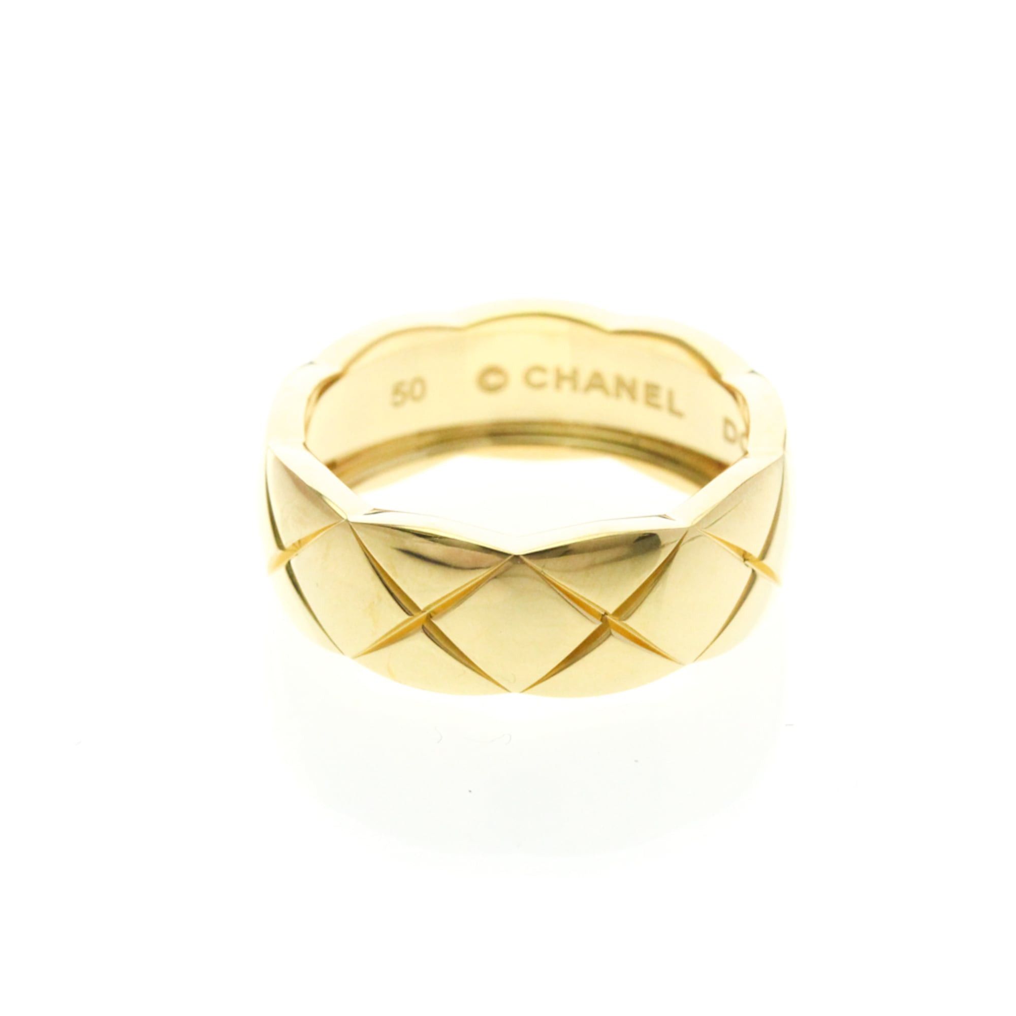 Chanel Coco Crush Ring Medium Model Yellow Gold (18K) Fashion No Stone Band Ring Gold