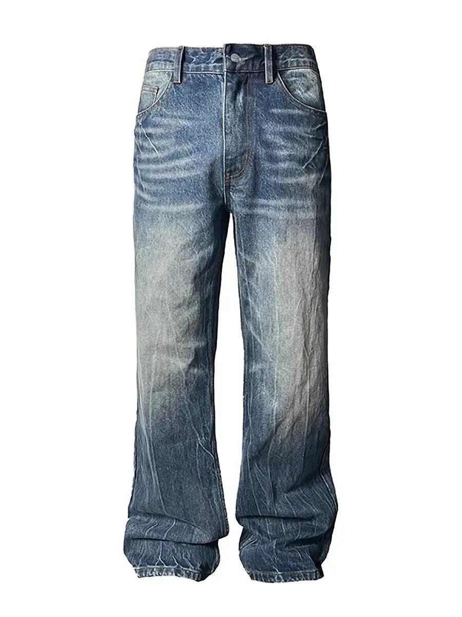 Japanese Brand × Jean Distressed Trendy Straight Leg Jeans Size US 29 - 2 Thumbnail
