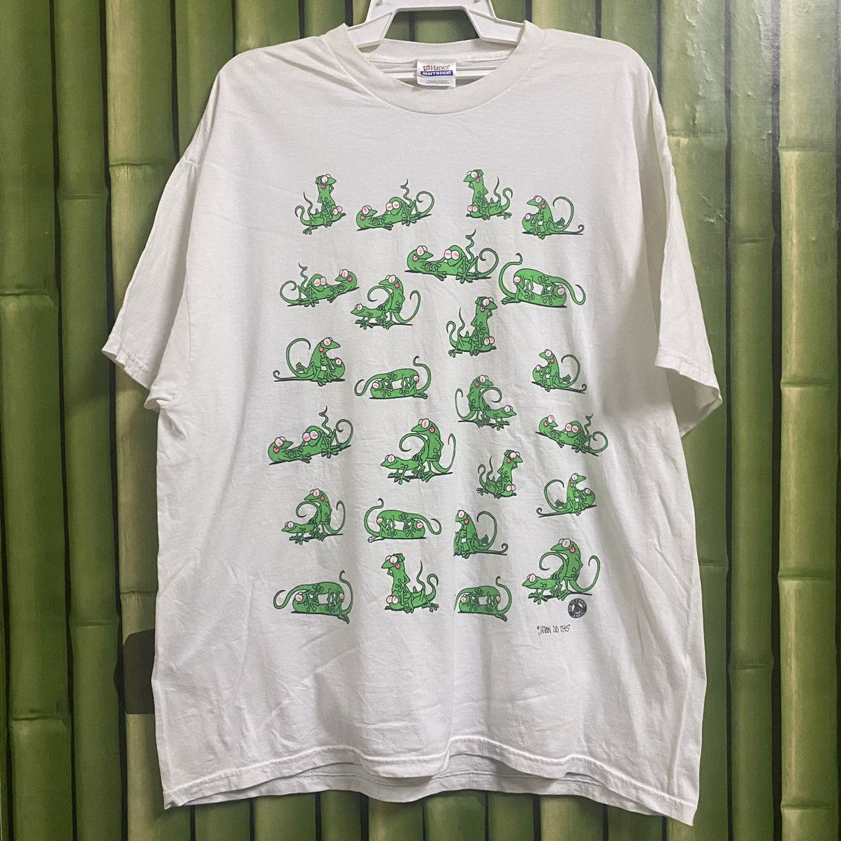 Designer × Vintage Designer x 90' Lizards Tshirt Sex Position X Vintage Size US XL / EU 56 / 4 - 1 Thumbnail