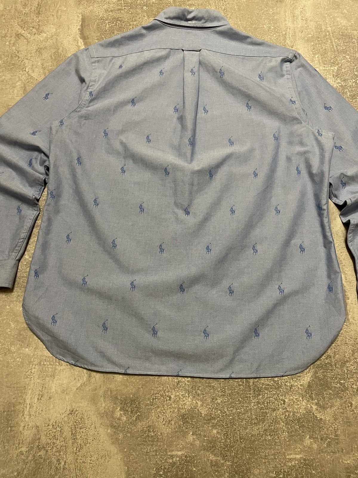 Polo Ralph Lauren Vintage Polo Ralph Lauren Monogram Pony Logo Shirt Button Up Size US XL / EU 56 / 4 - 14 Thumbnail